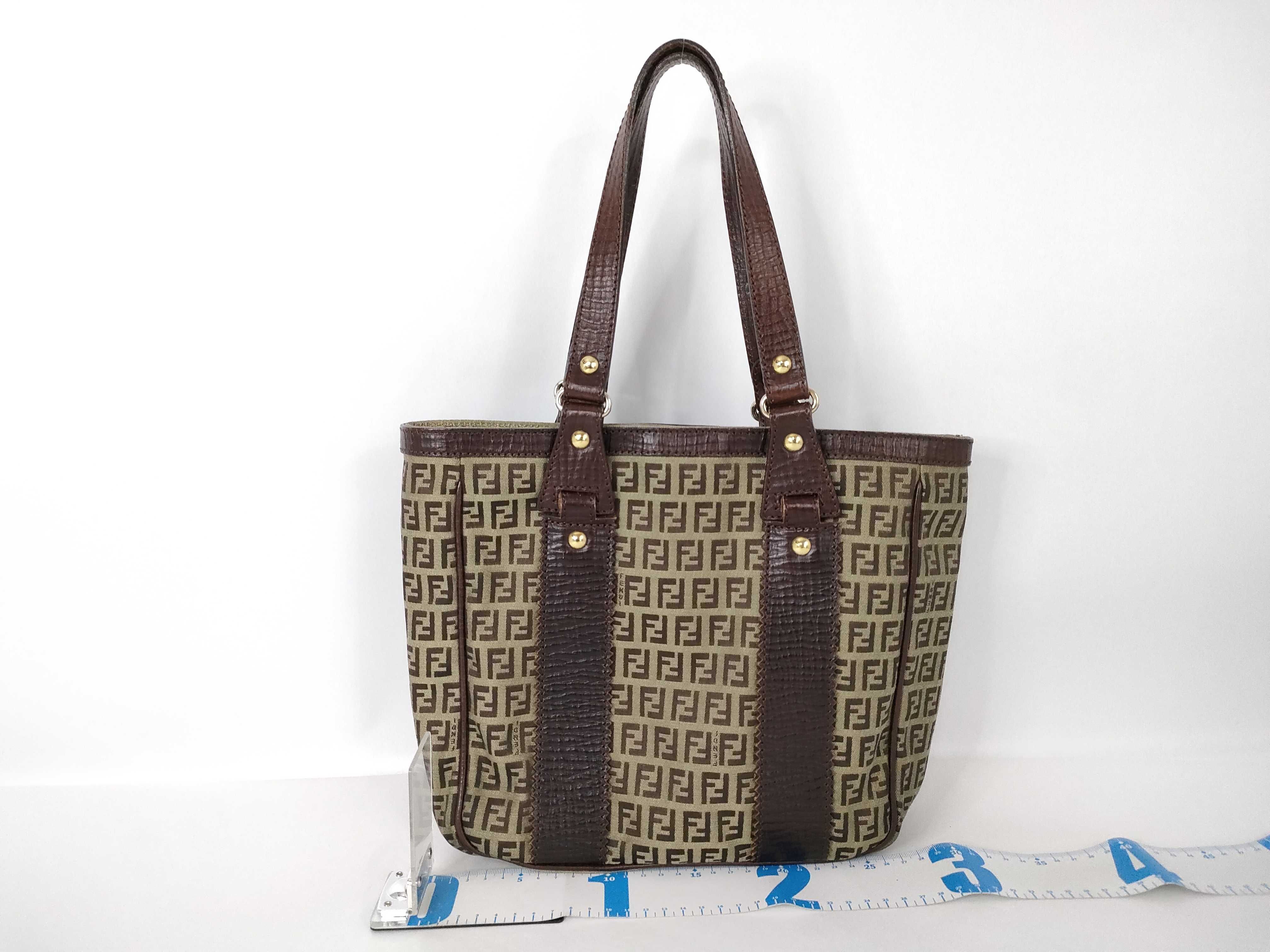Zucca pattern hand tote leather tote bag — view 2