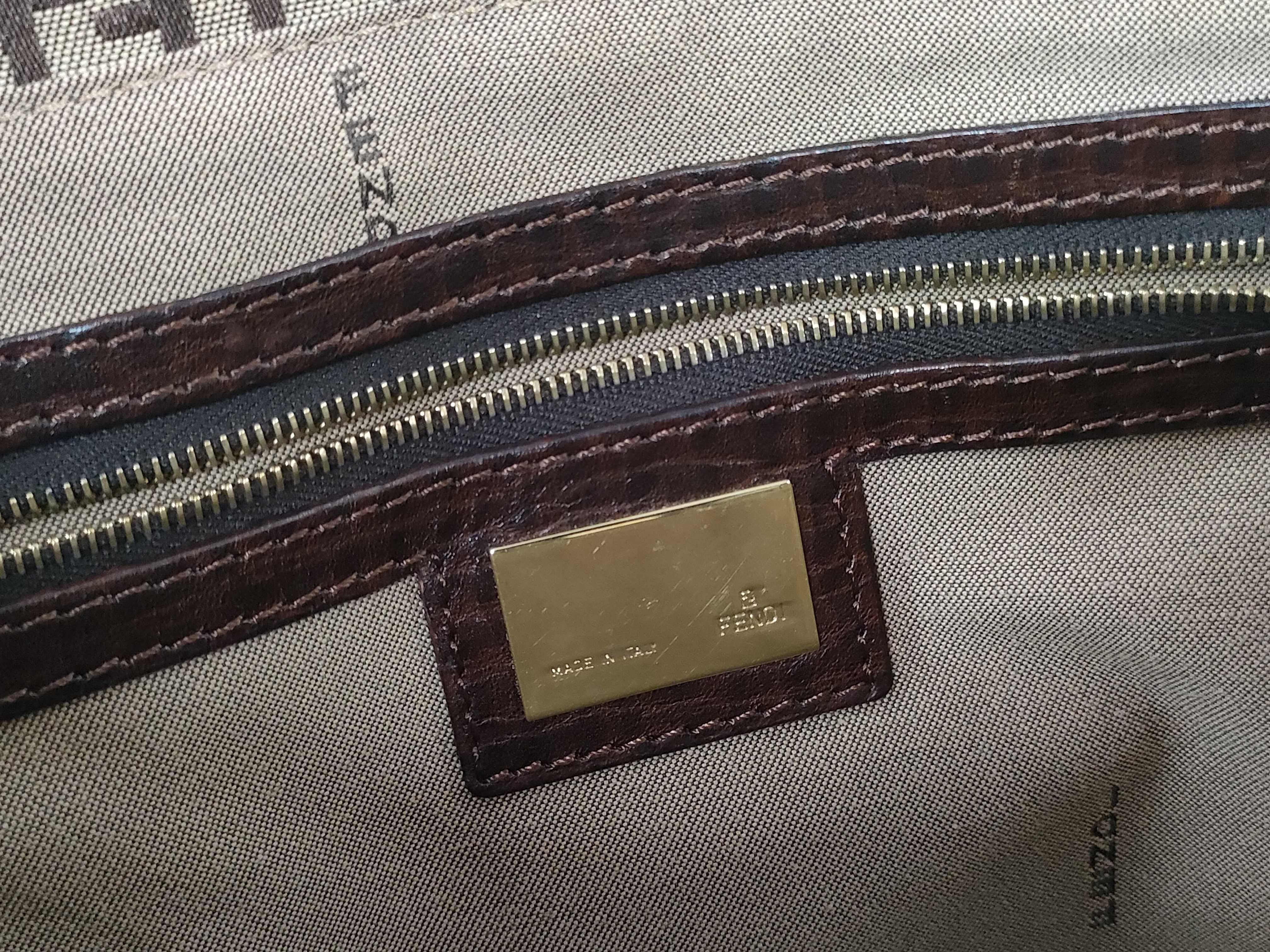 Zucca pattern hand tote leather tote bag — view 12