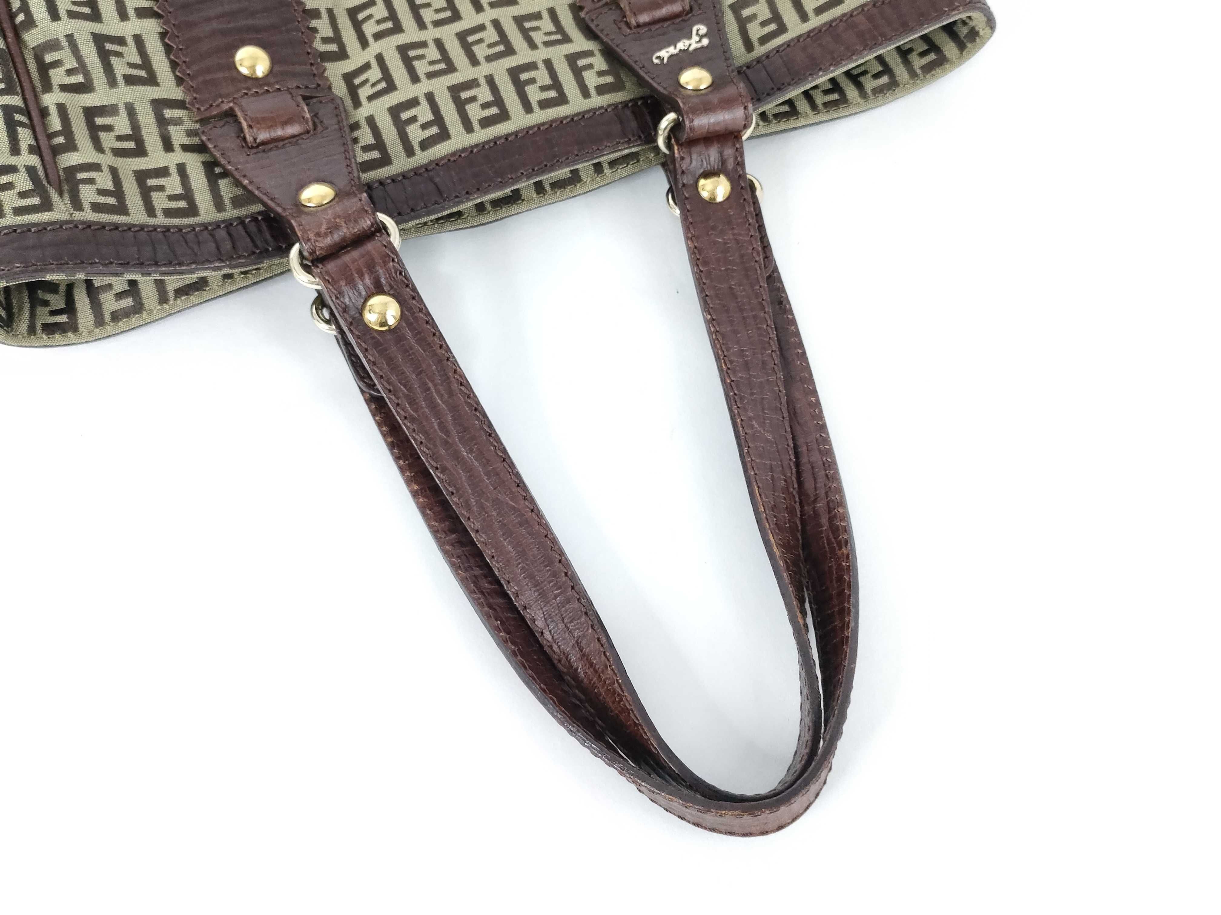Zucca pattern hand tote leather tote bag — view 3