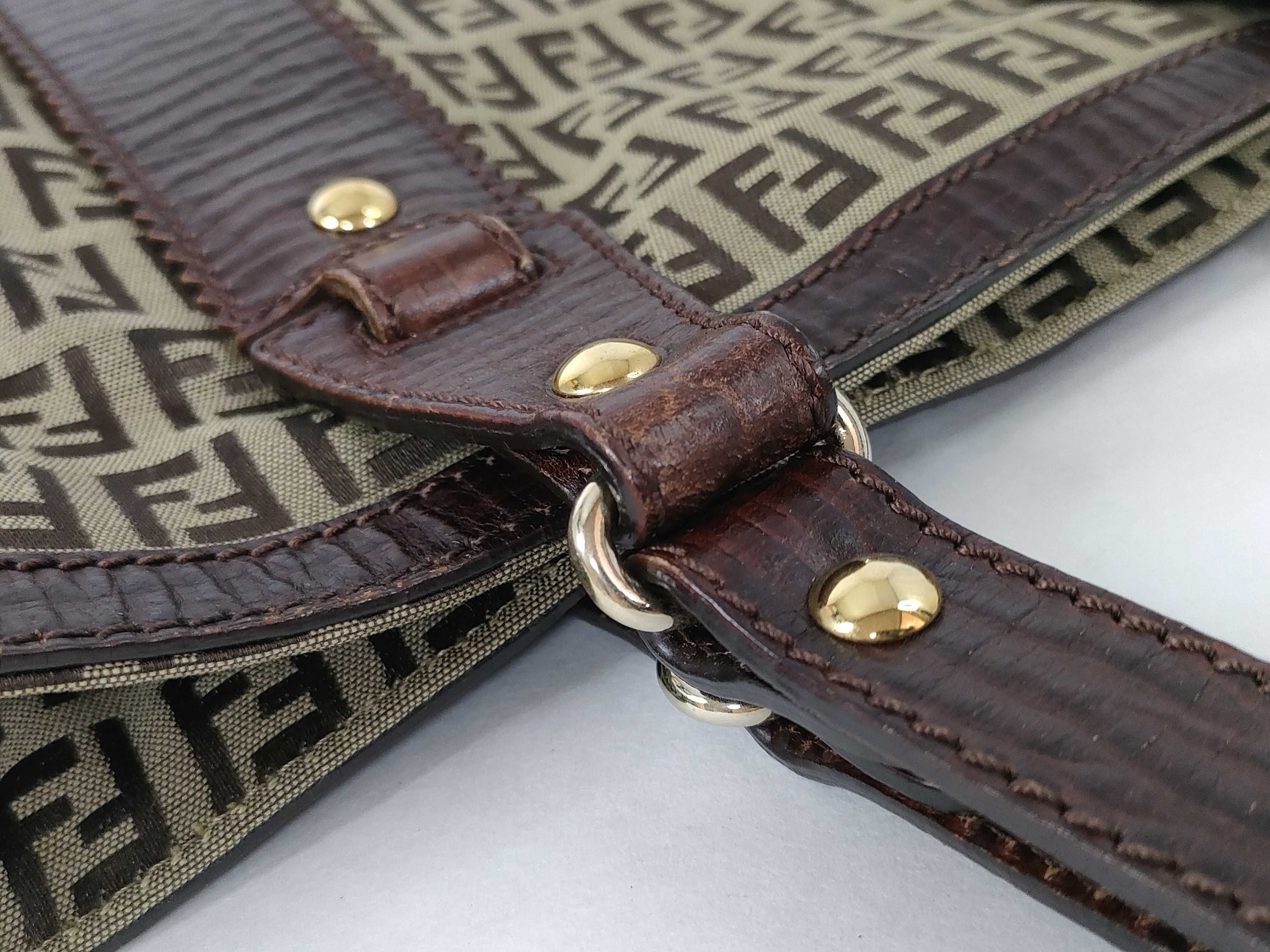 Zucca pattern hand tote leather tote bag — view 5