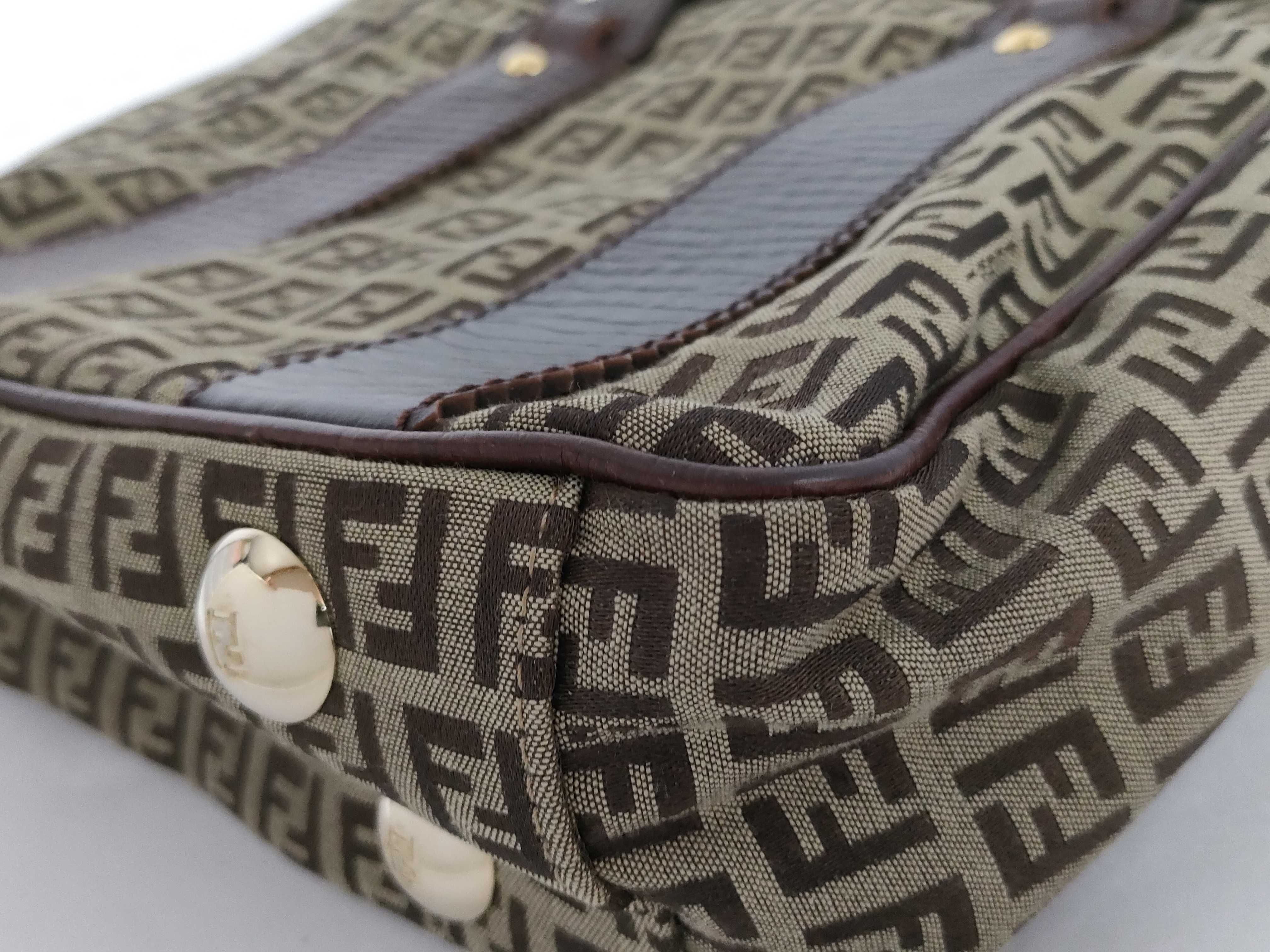 Zucca pattern hand tote leather tote bag — view 6