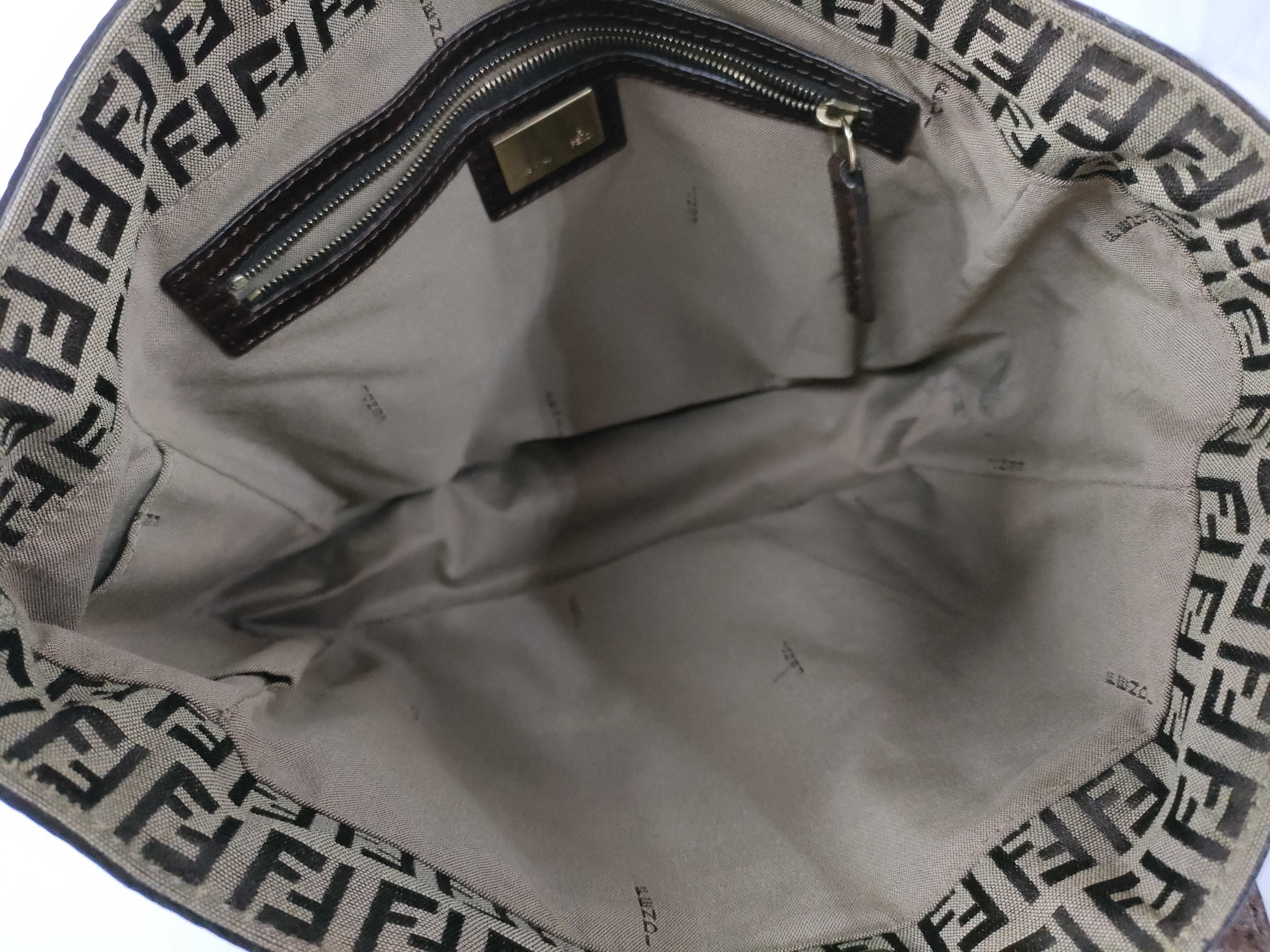 Zucca pattern hand tote leather tote bag — view 8