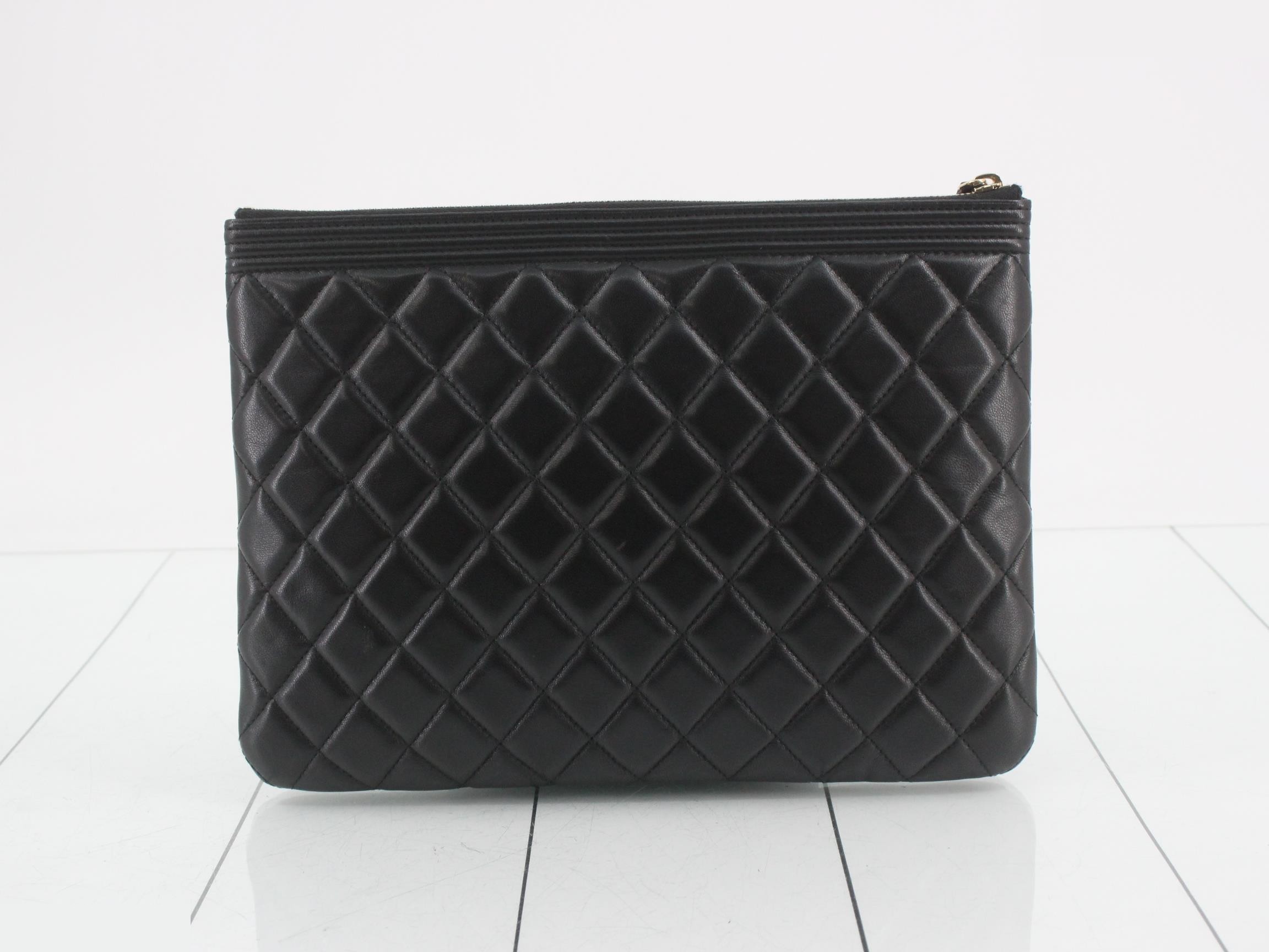 Lambskin clutch bag — view 2