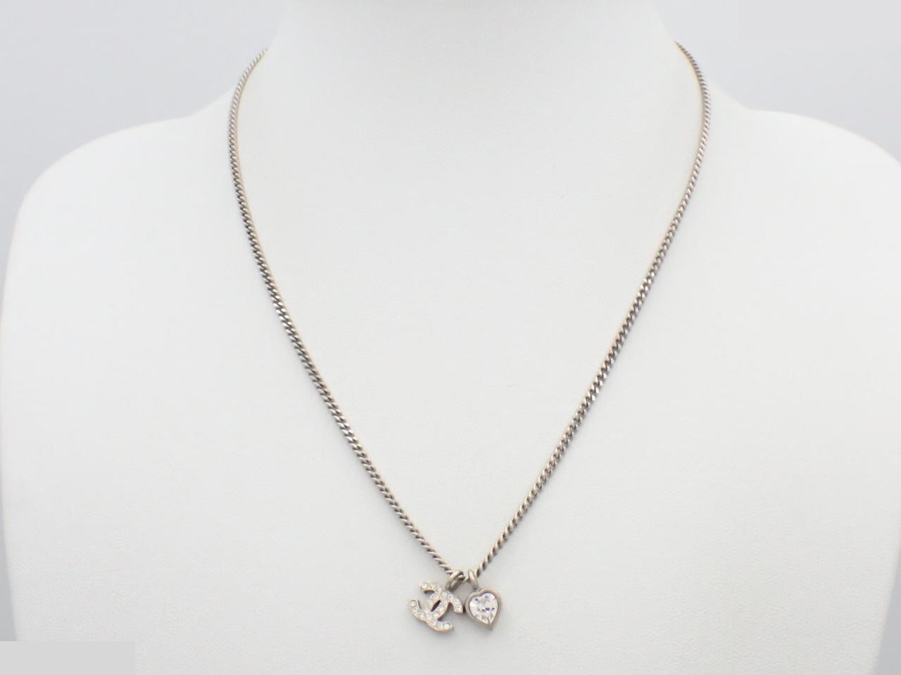 Rhinestone necklace, neck circumference approximately 44cm, 09C — view 3