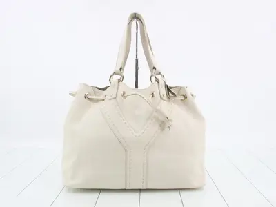 Leather tote bag