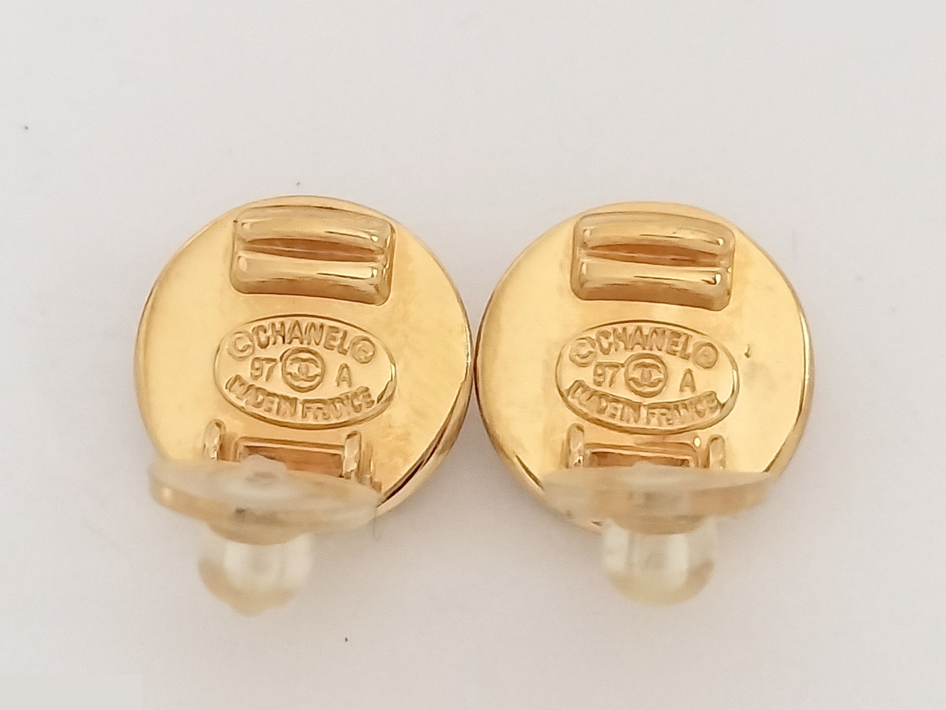 Coco Turnlock Silver Gold Earrings — view 2