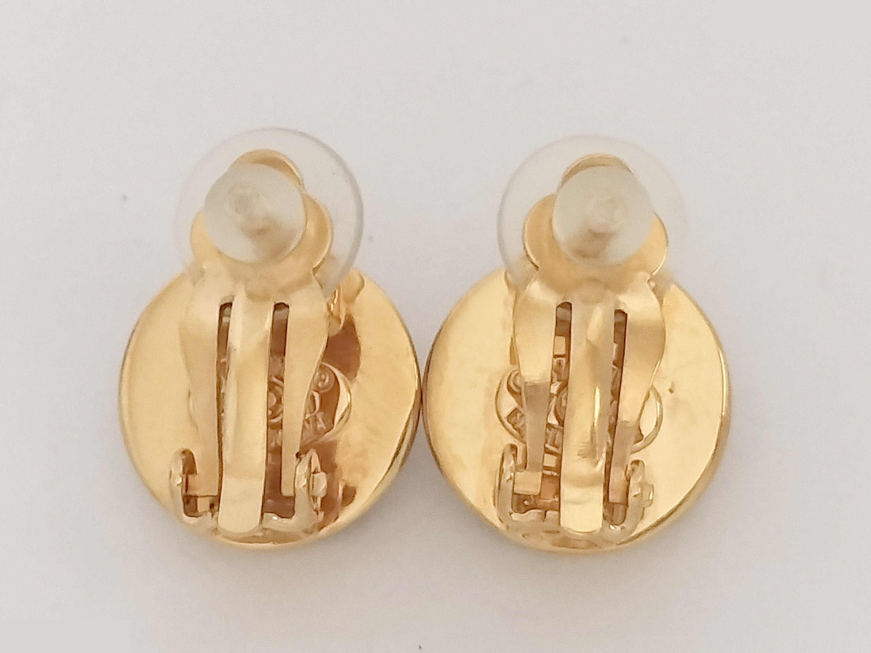 Coco Turnlock Silver Gold Earrings — view 4