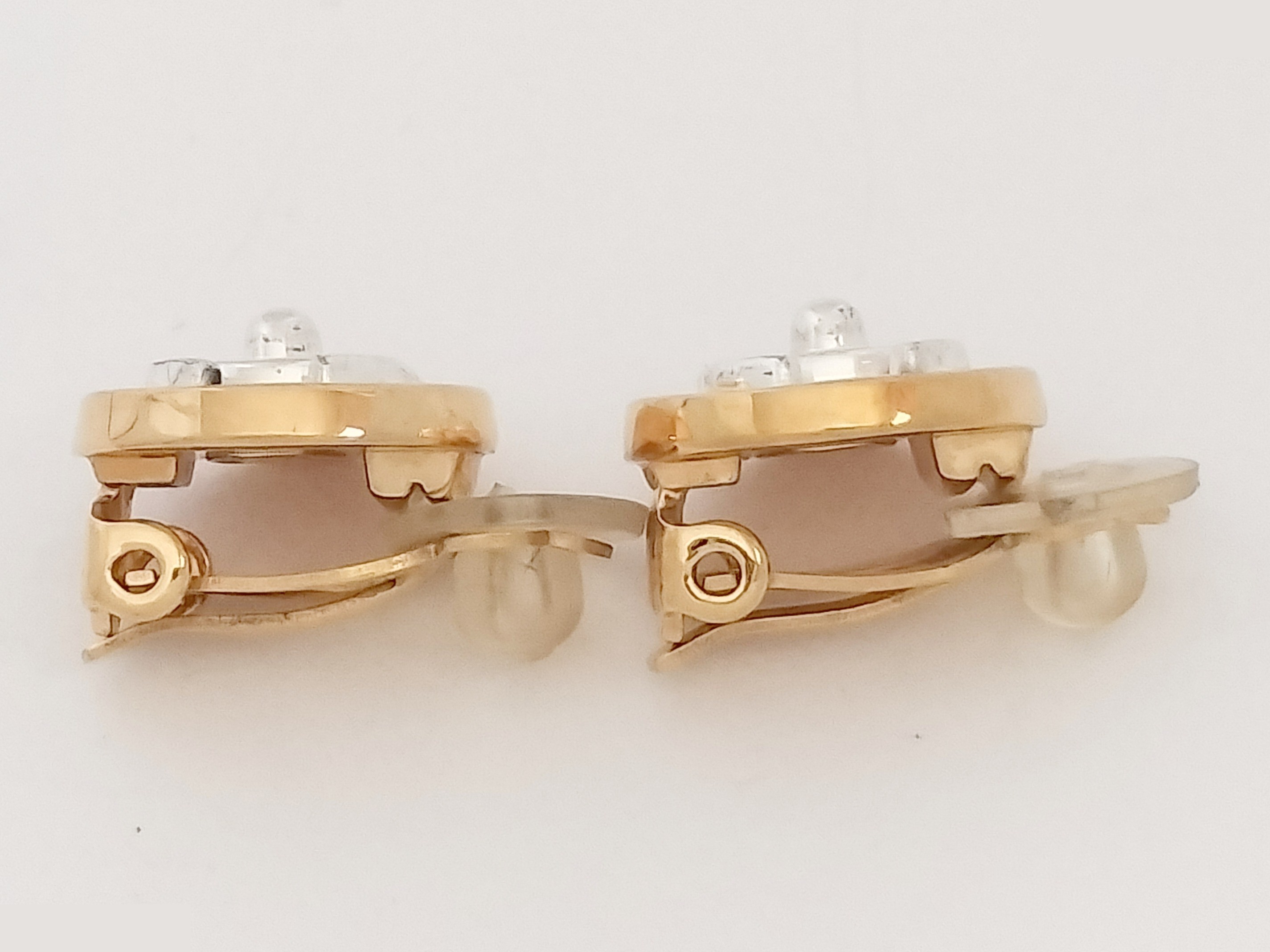 Coco Turnlock Silver Gold Earrings — view 5