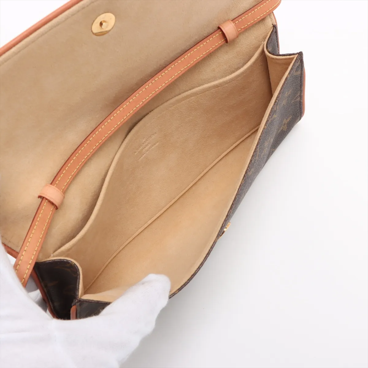 Monogram Pochette Twin GM M51852 FL0080 Brown — view 6