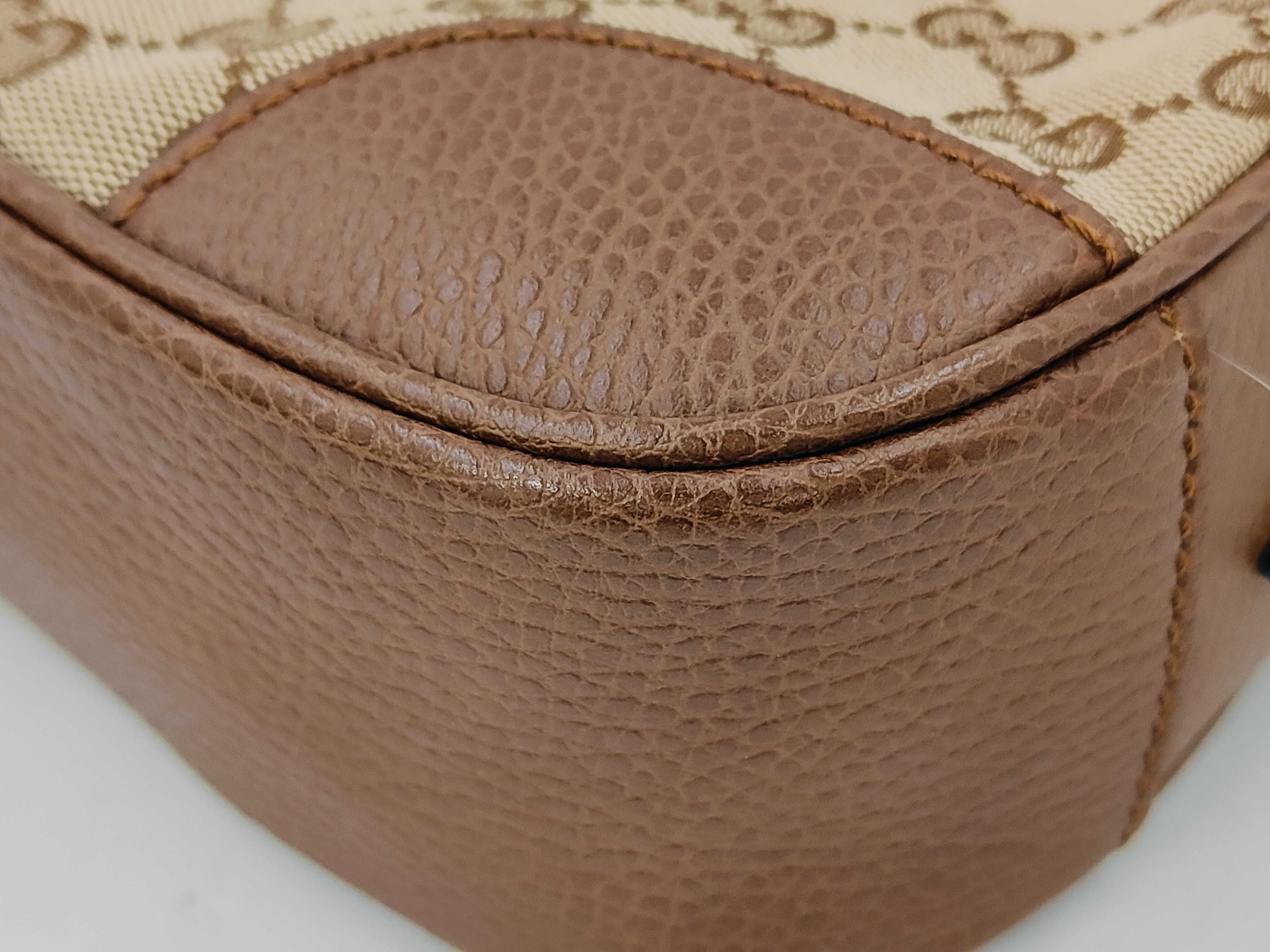 449413 GG Canvas Brown Camel Shoulder Bag — view 7