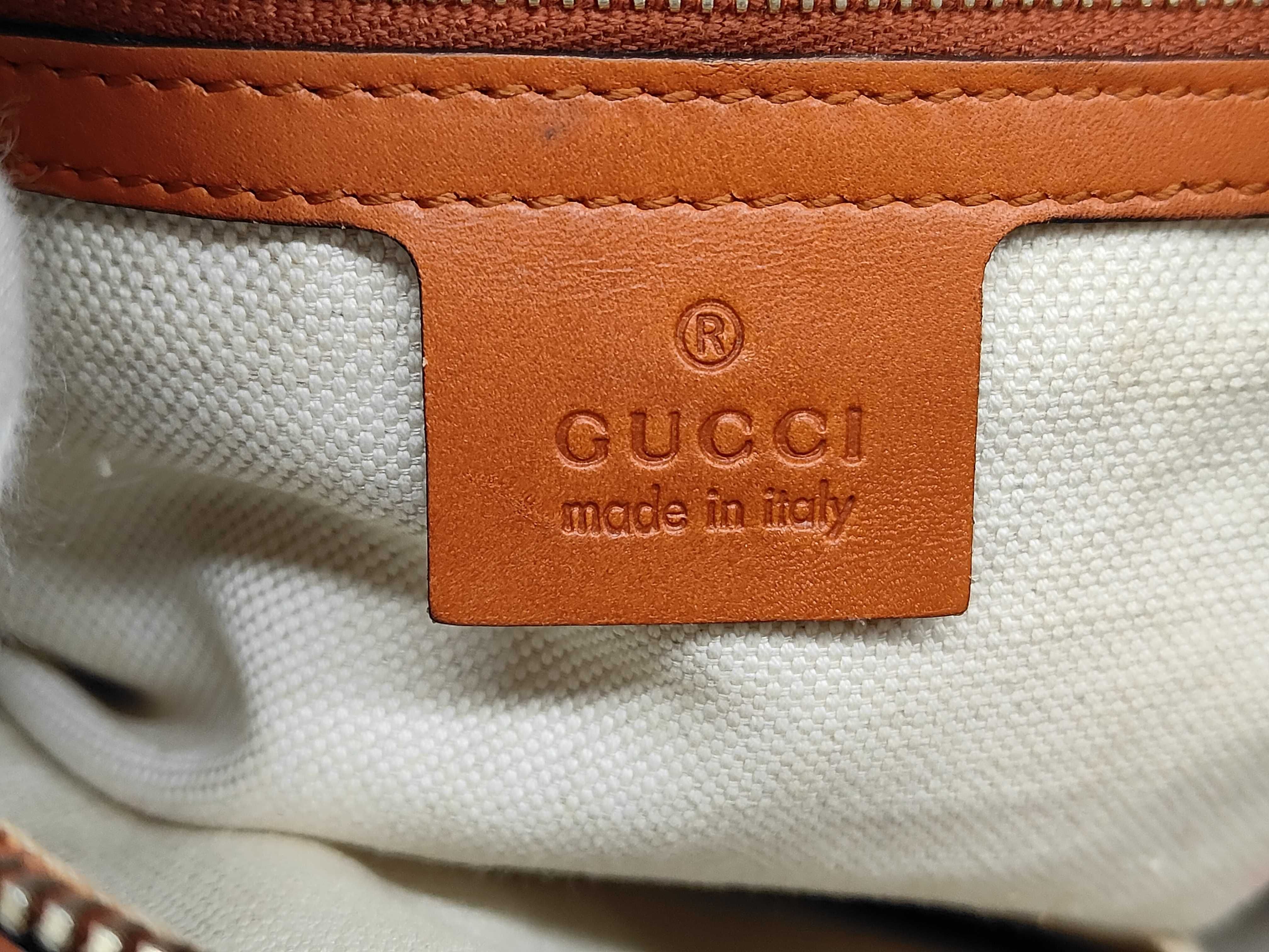 GG Supreme Boston Bag Orange Boston Bag — view 7