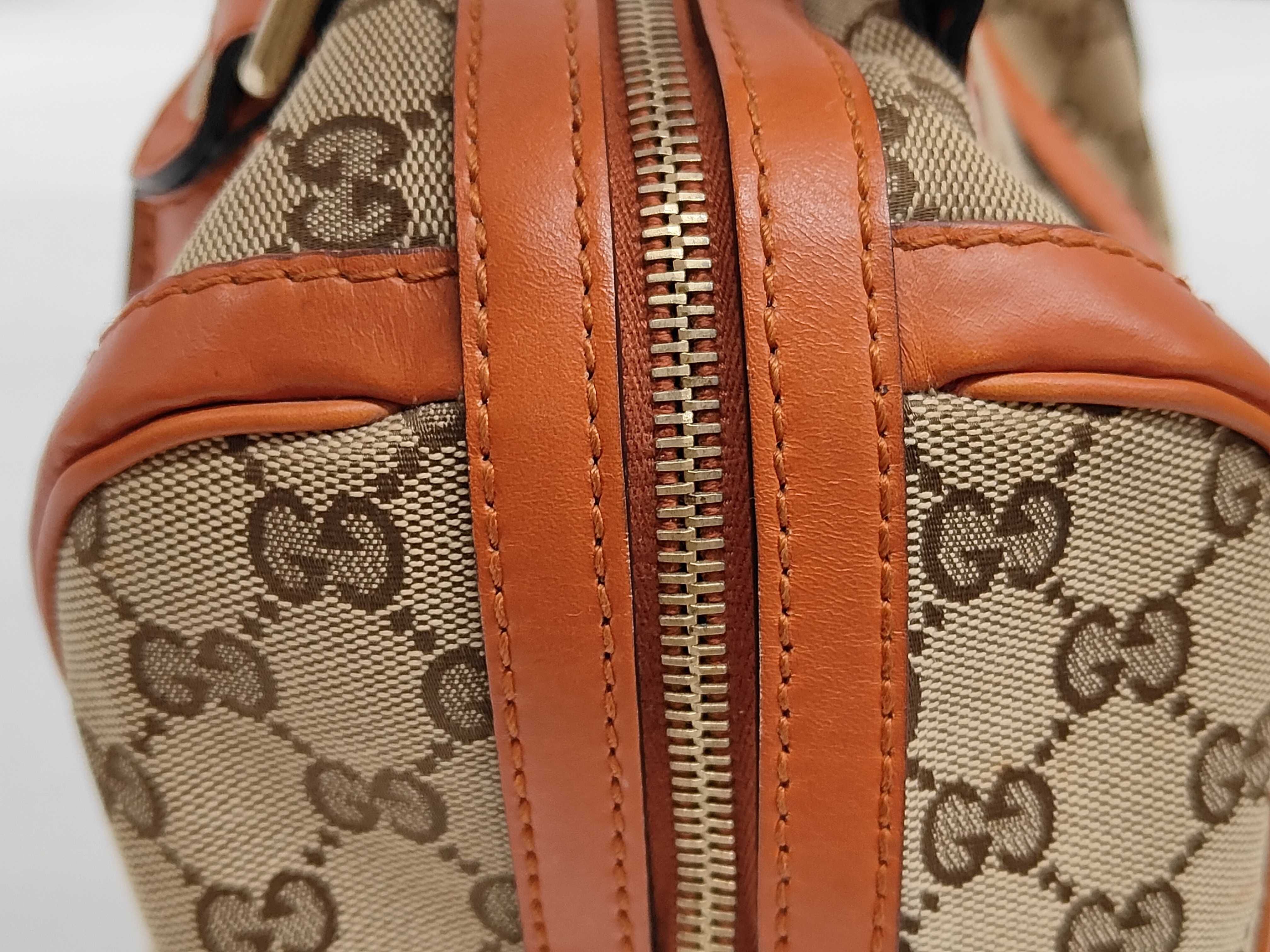 GG Supreme Boston Bag Orange Boston Bag — view 8