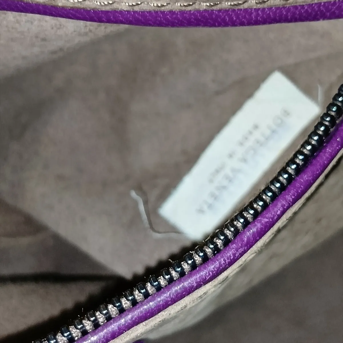 Intrecciato Leather Shoulder Bag, Purple — view 11