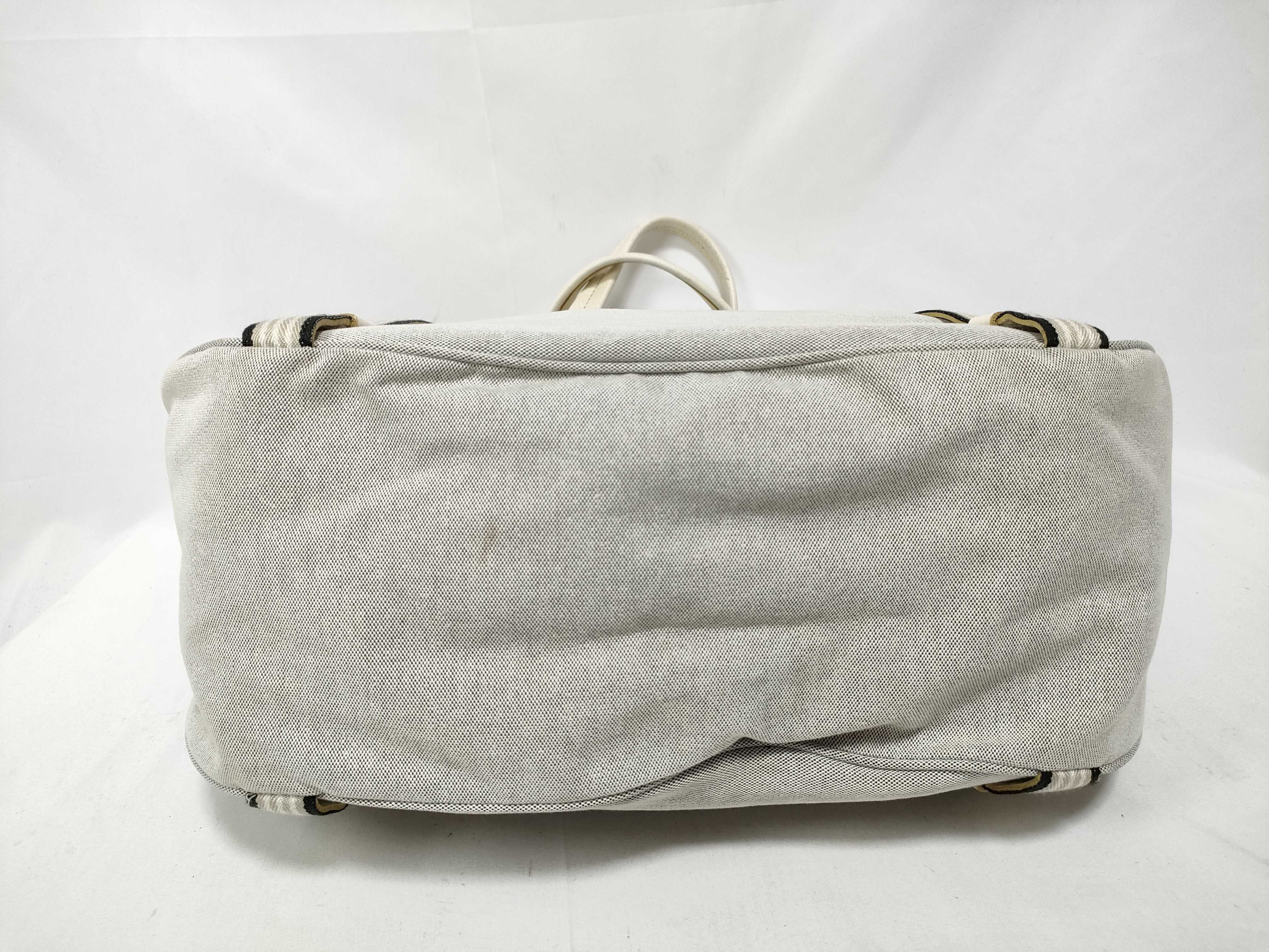 handbag, canvas, white — view 3