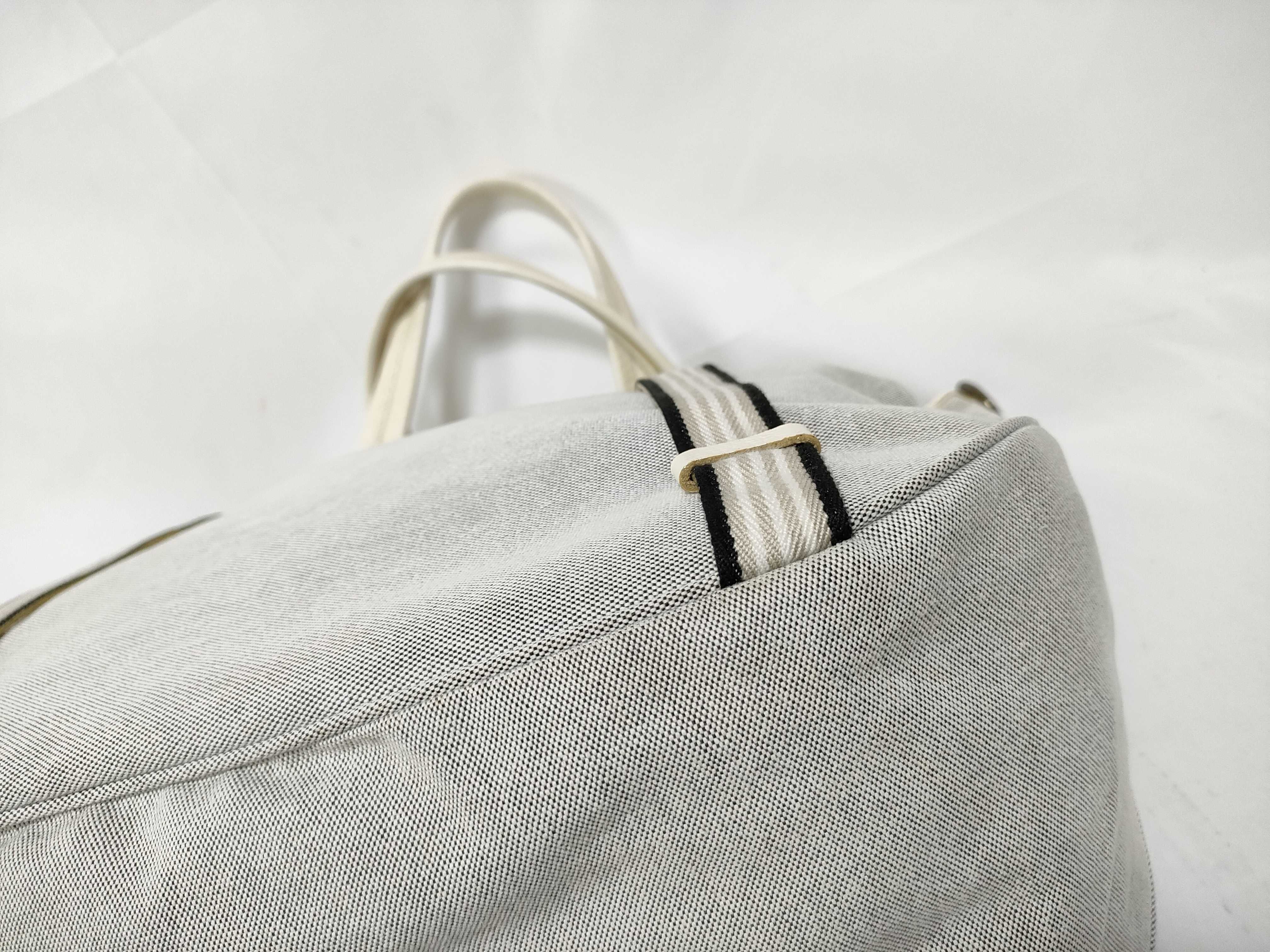 handbag, canvas, white — view 5