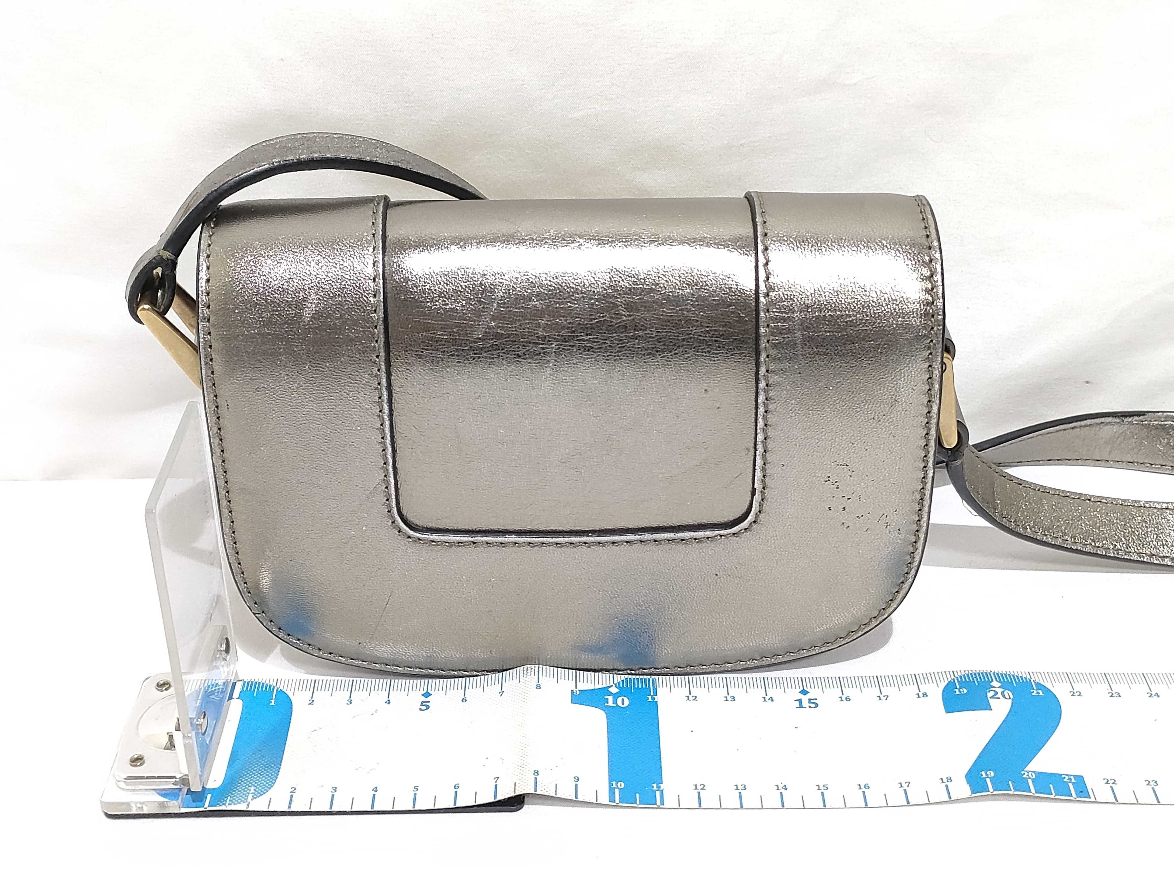 Supervi Leather Shoulder Bag, Gold — view 2