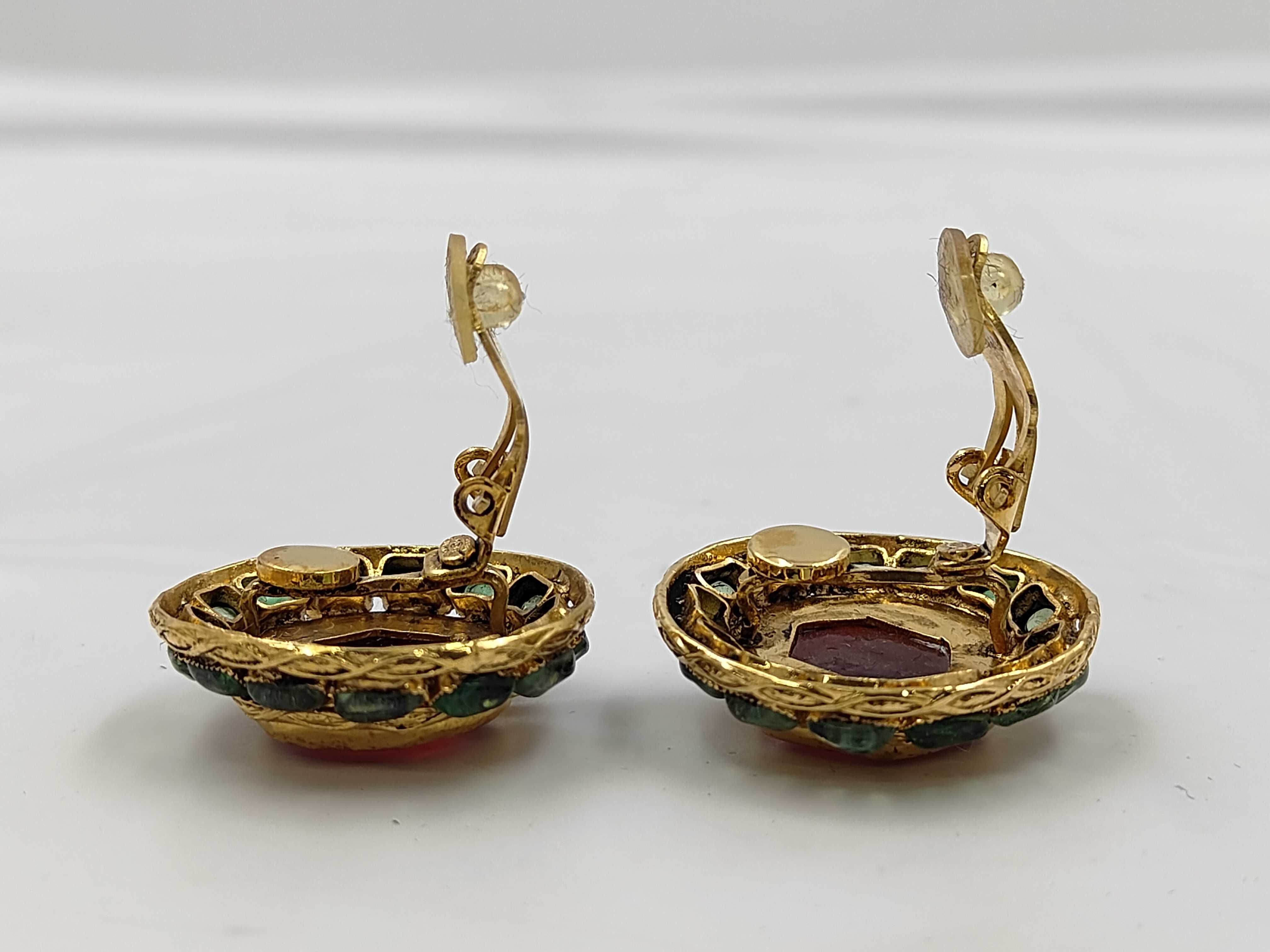 Red Stone Earrings — view 4