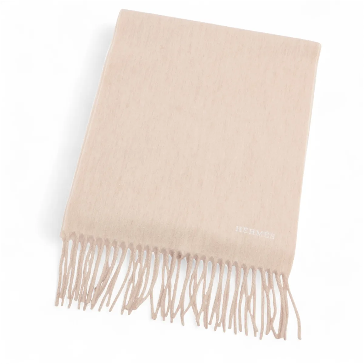 logo scarf, cashmere, beige,