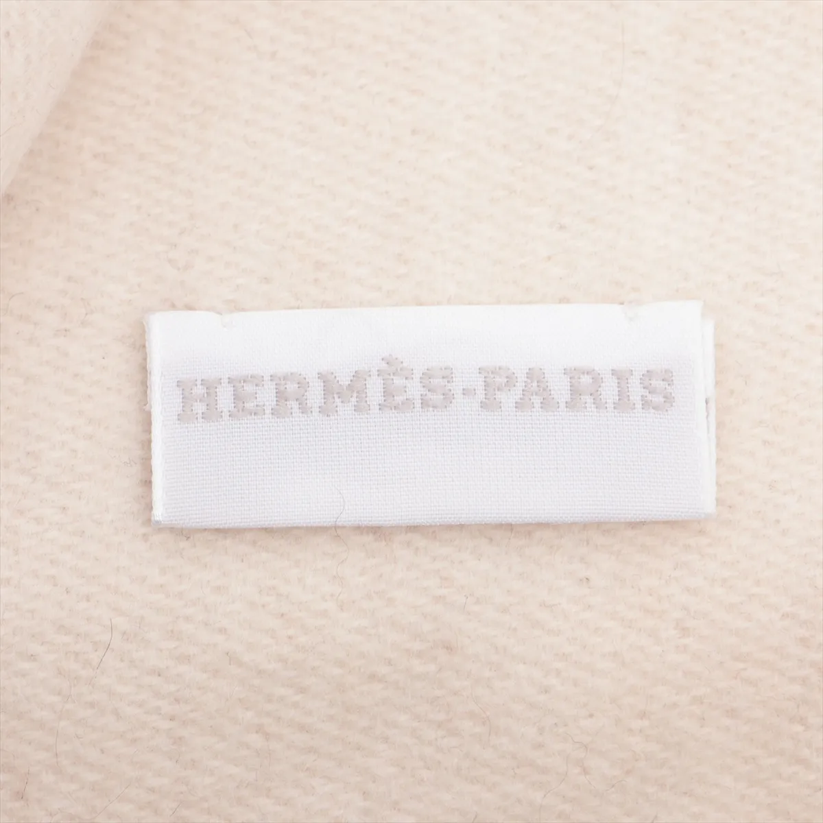 logo scarf, cashmere, beige, — view 3