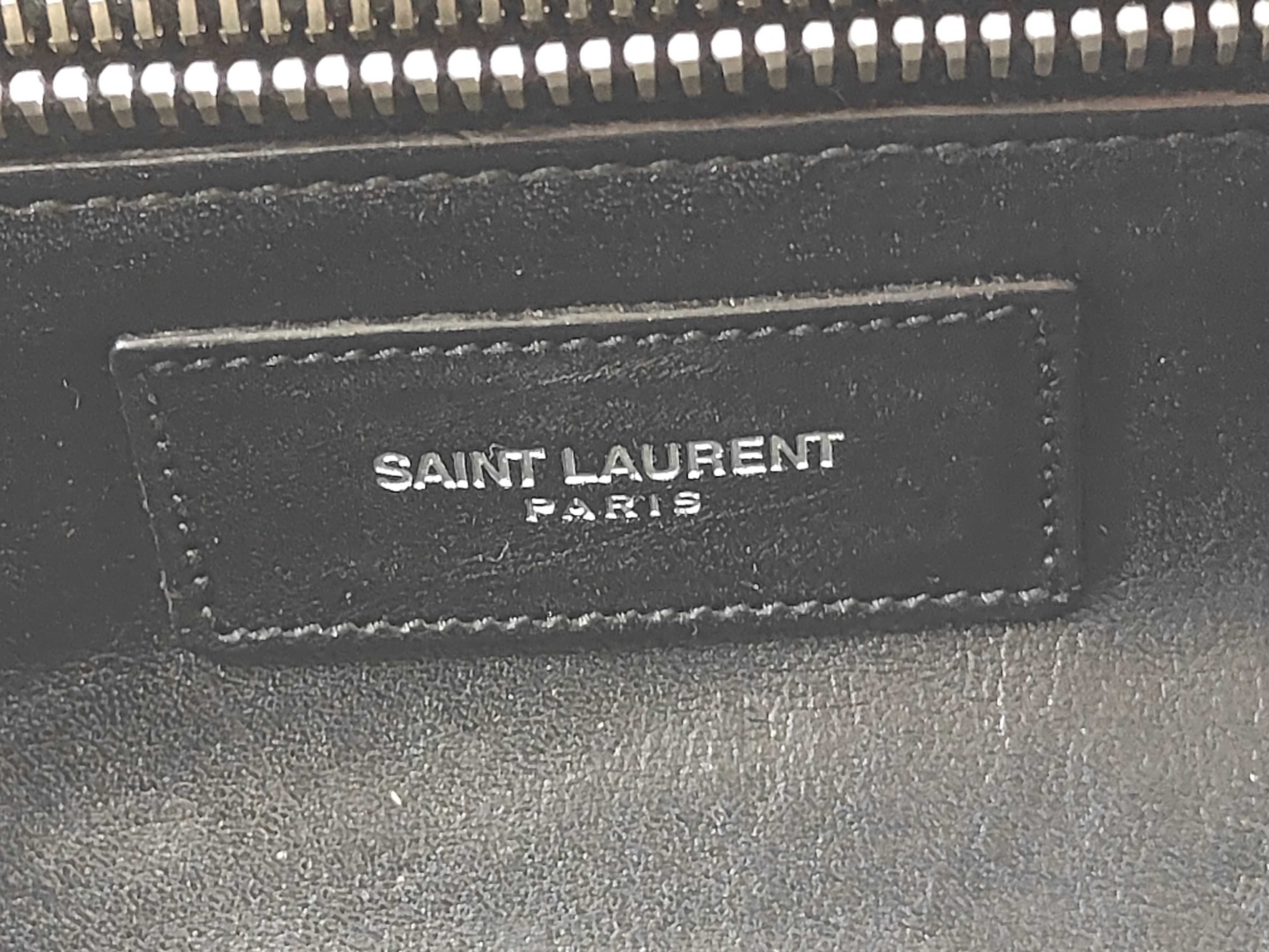 Leather Shoulder Bag, Black — view 10