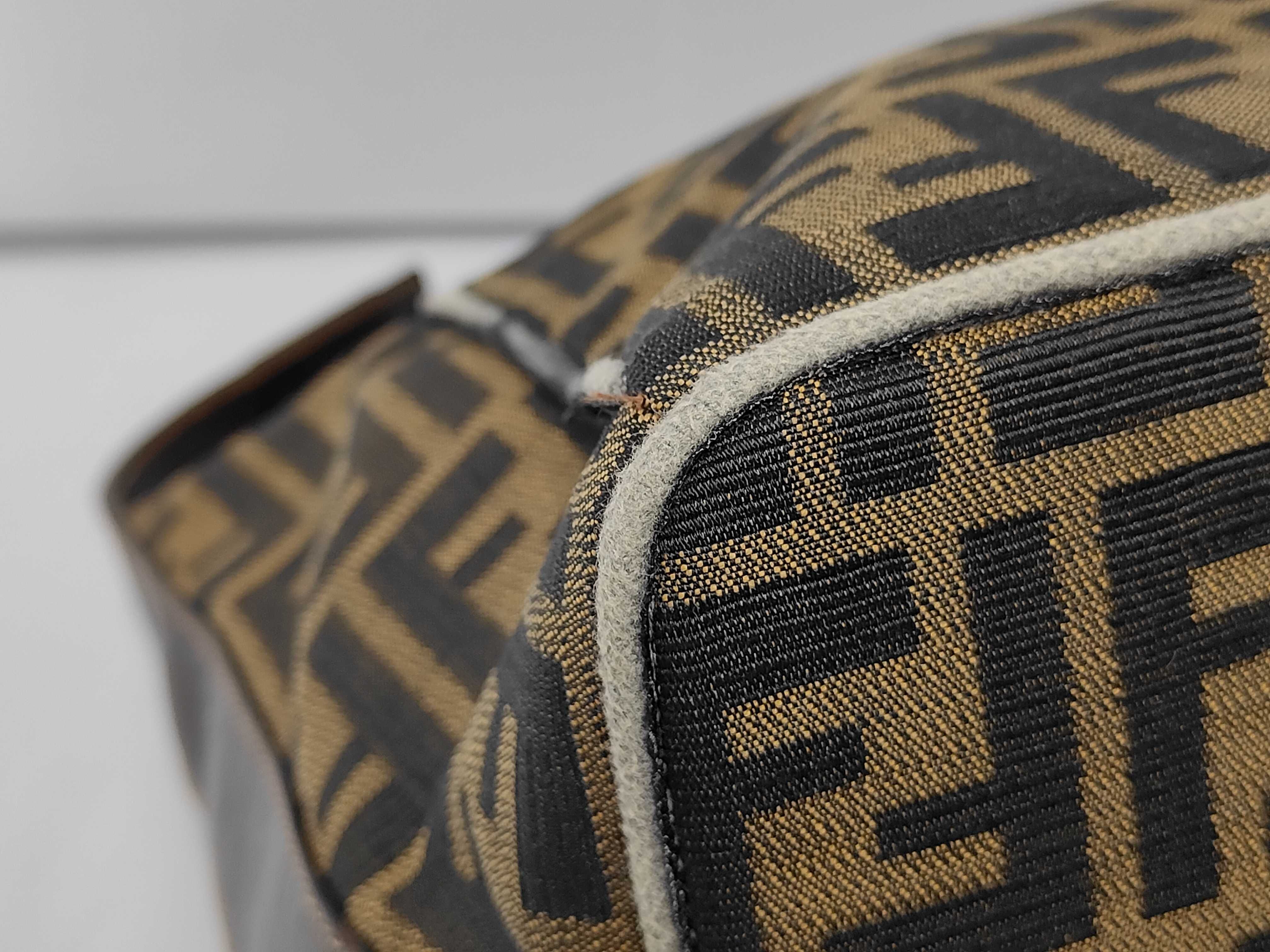 Zucca pattern Fendi Zucca canvas handbag 2291 brown handbag pouch handbag — view 4