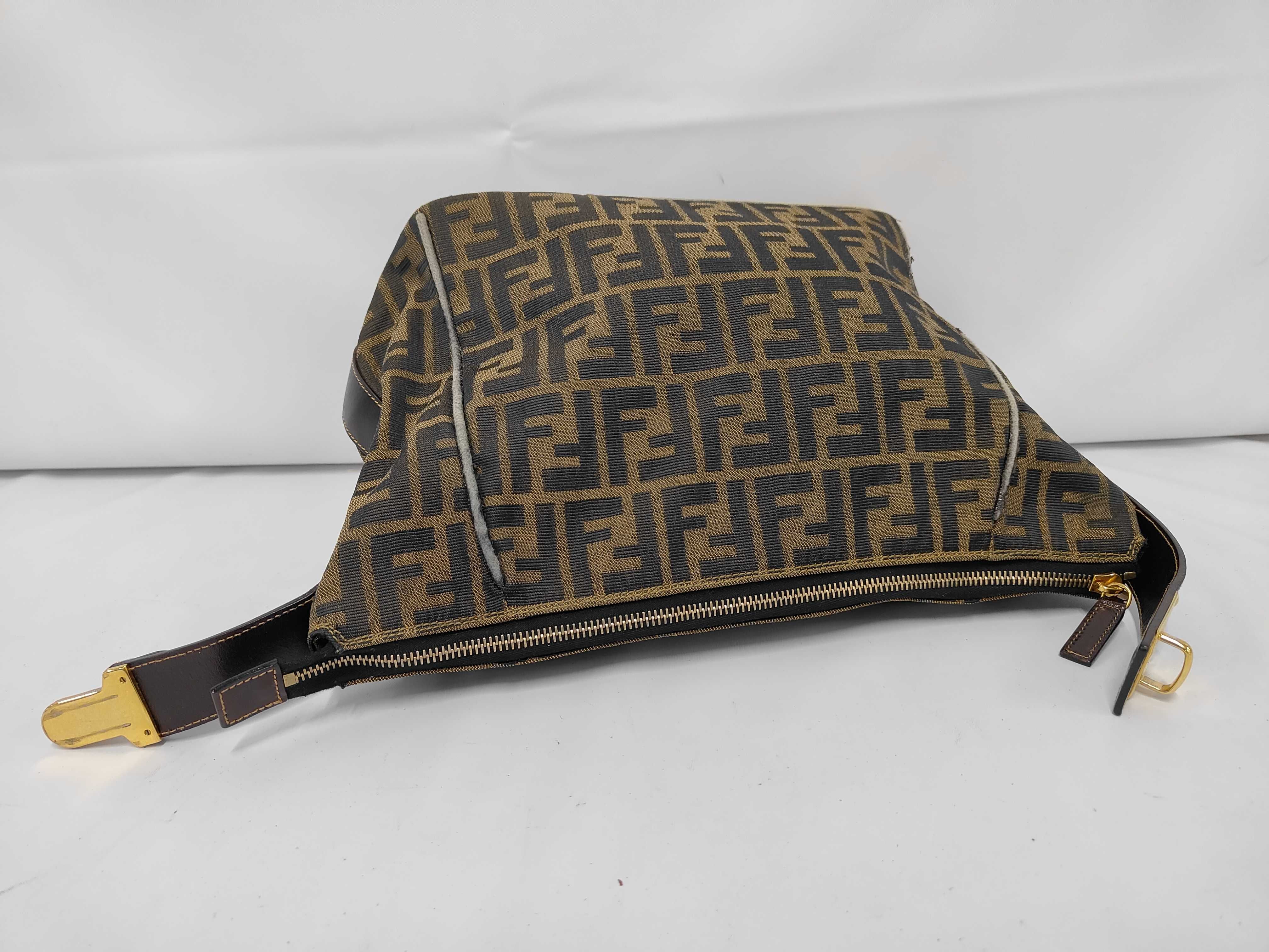 Zucca pattern Fendi Zucca canvas handbag 2291 brown handbag pouch handbag — view 5