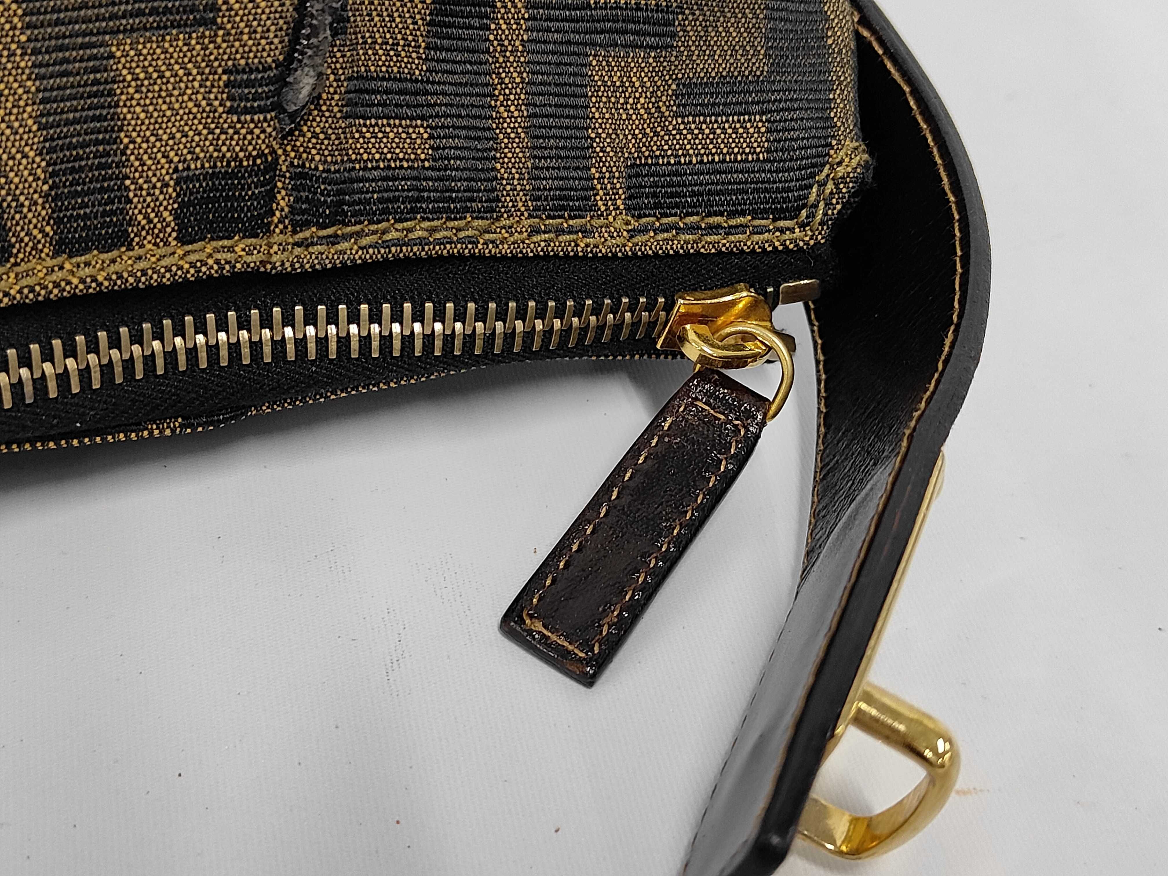 Zucca pattern Fendi Zucca canvas handbag 2291 brown handbag pouch handbag — view 6
