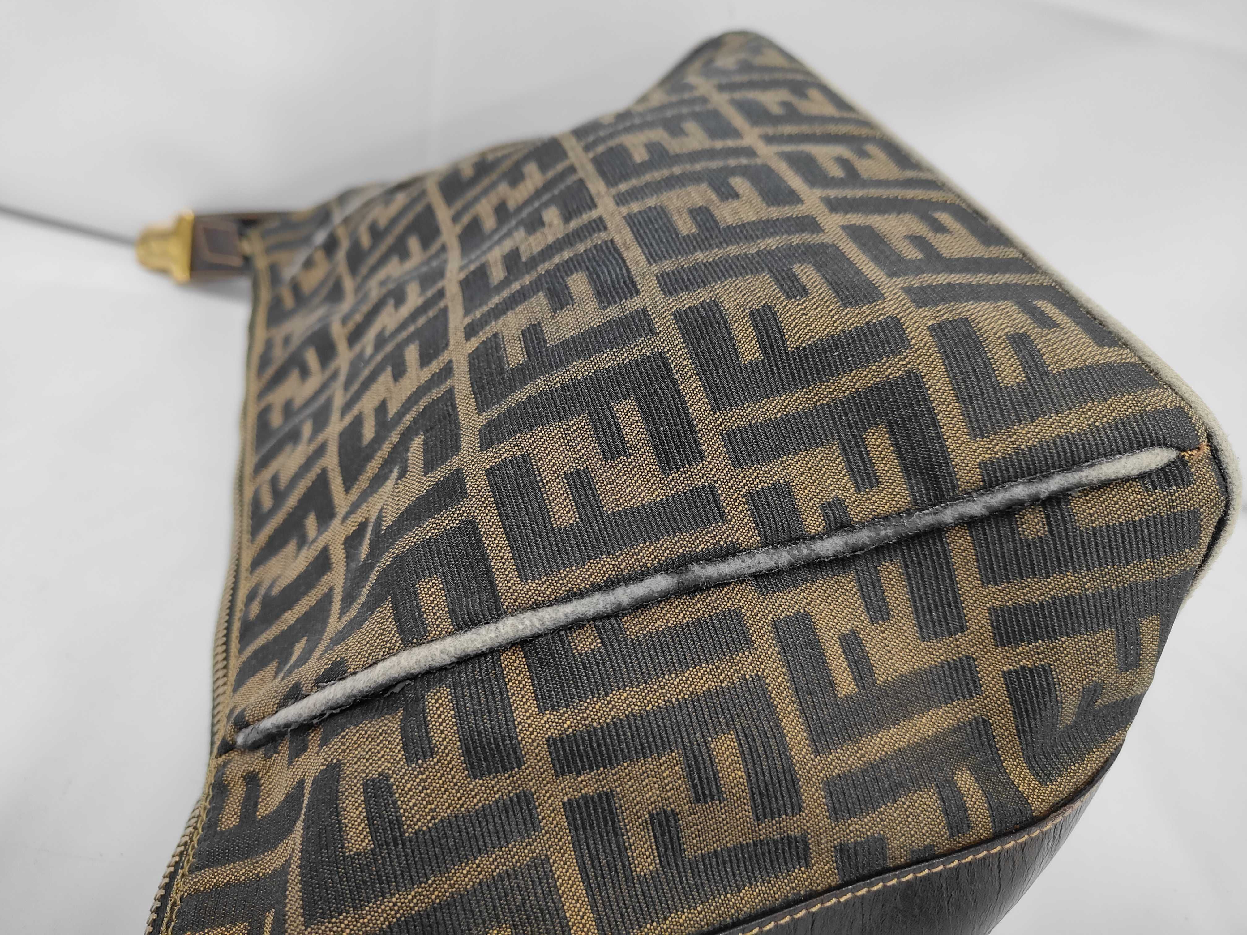 Zucca pattern Fendi Zucca canvas handbag 2291 brown handbag pouch handbag — view 7