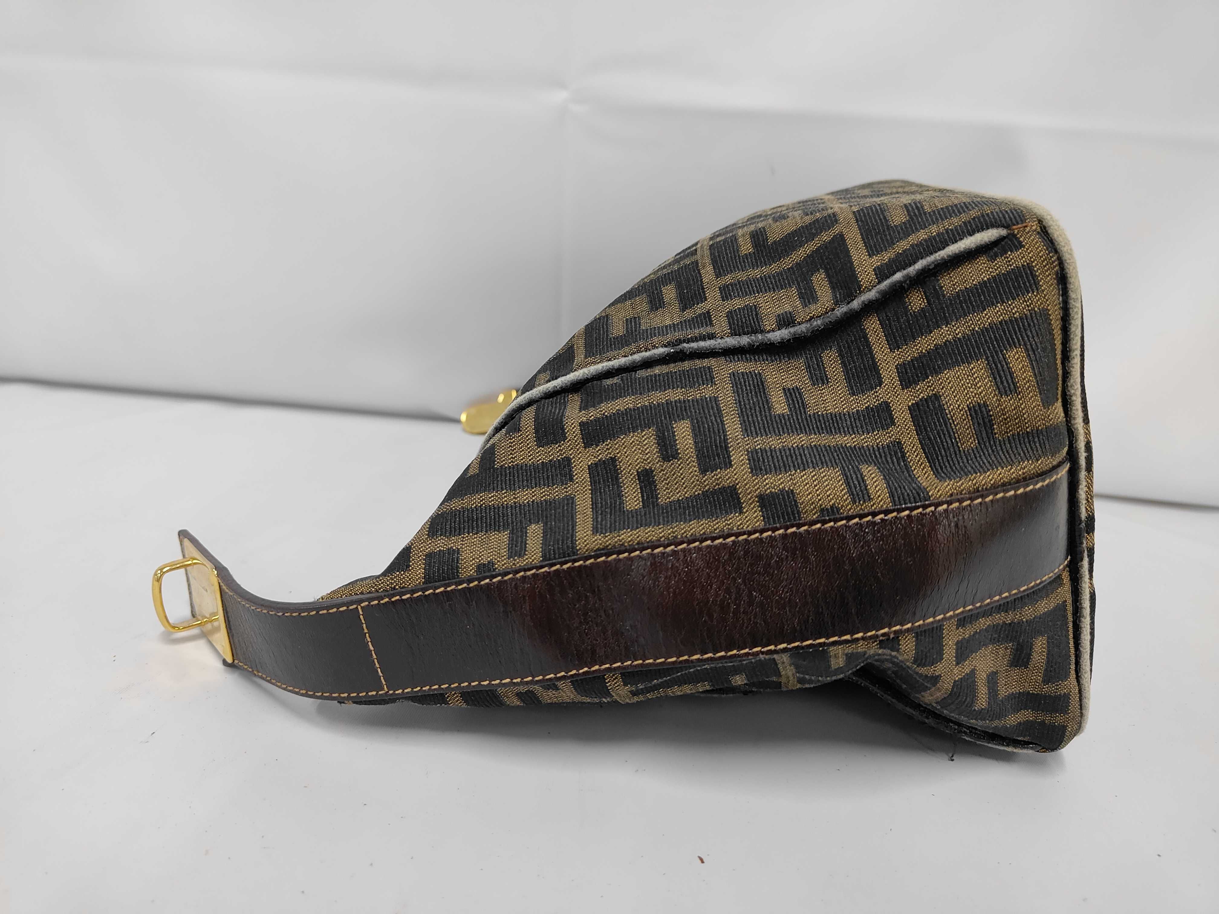 Zucca pattern Fendi Zucca canvas handbag 2291 brown handbag pouch handbag — view 8
