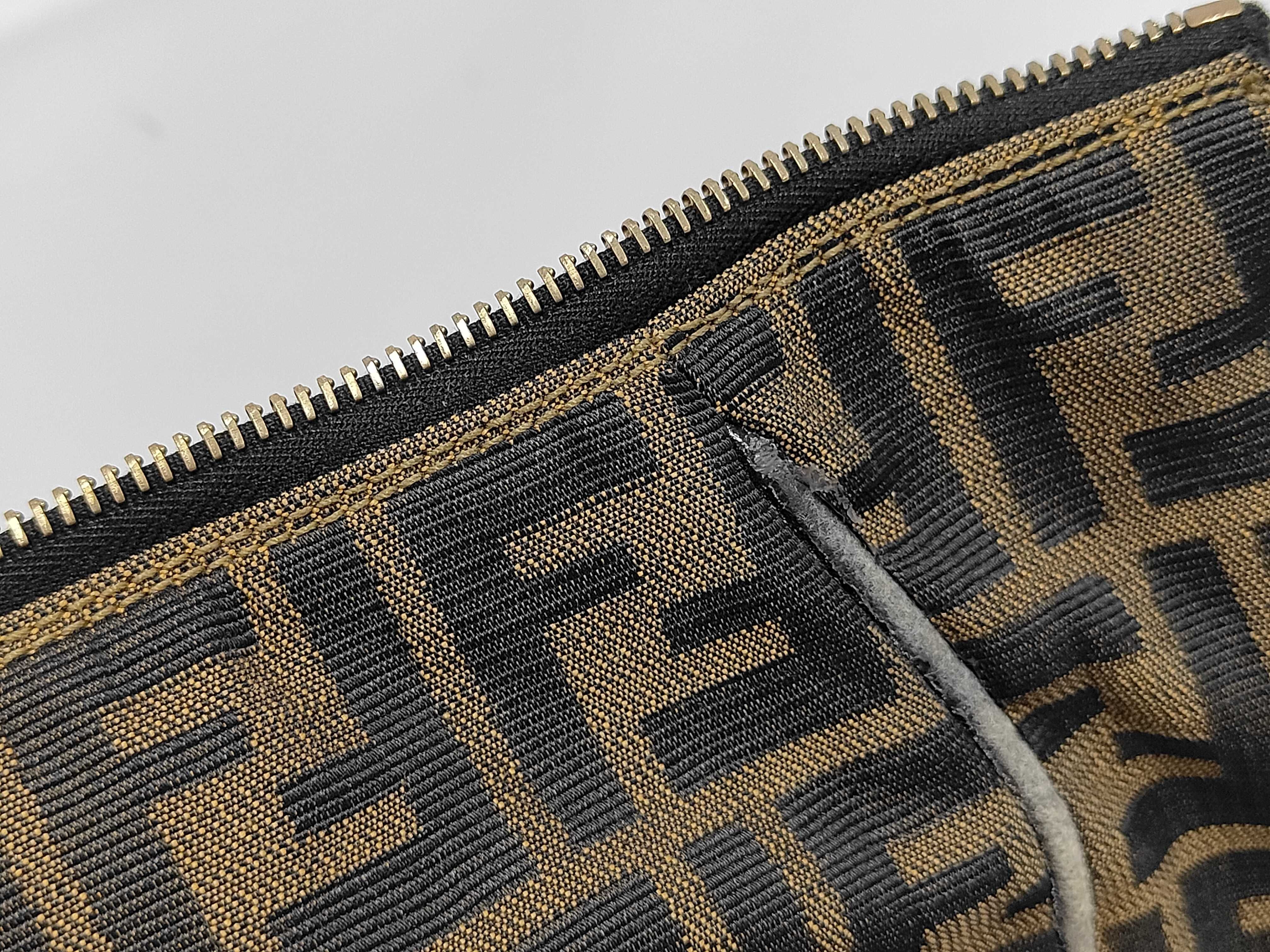 Zucca pattern Fendi Zucca canvas handbag 2291 brown handbag pouch handbag — view 9
