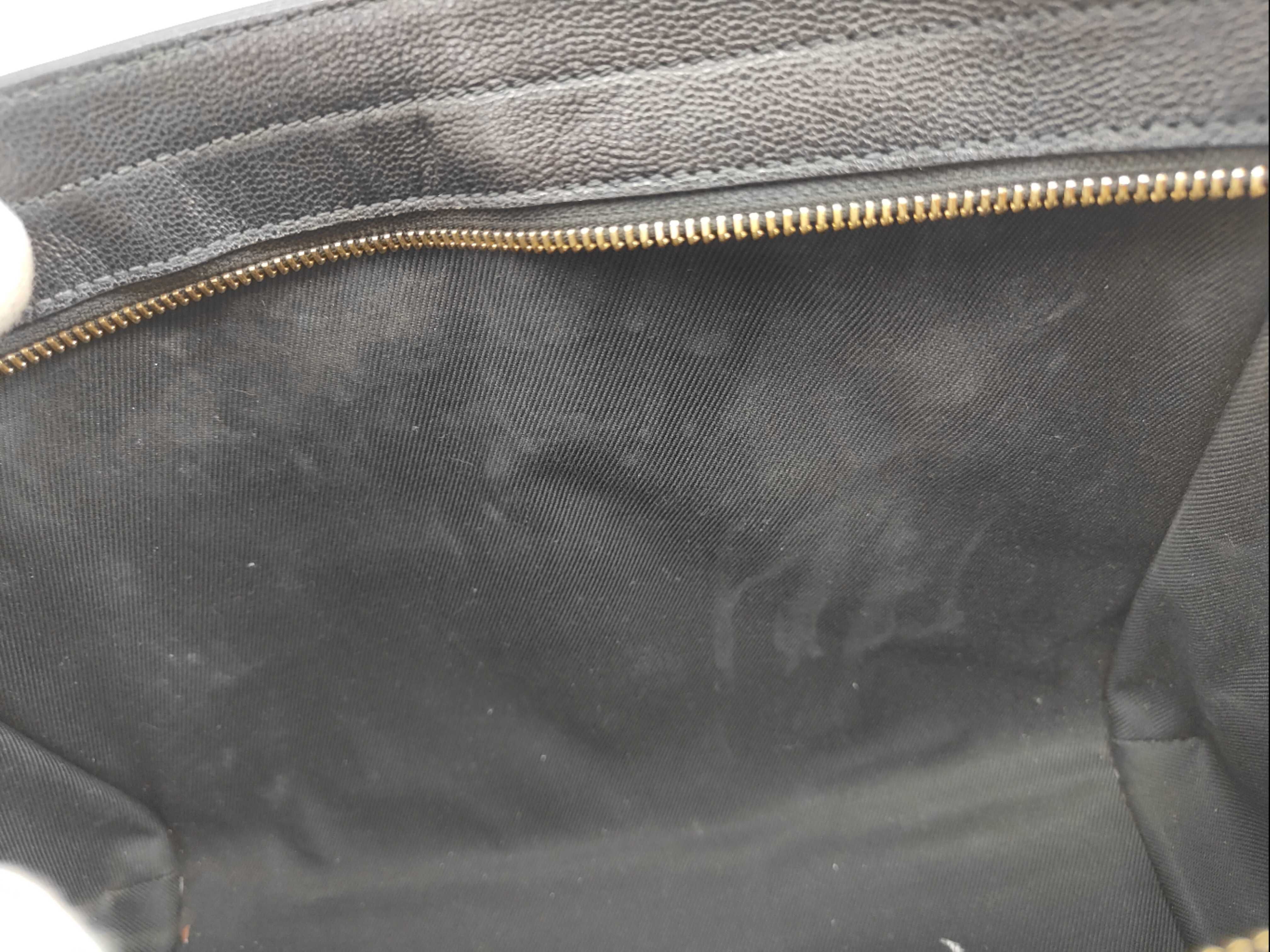 Leather x Canvas 2-Way Handbag, Black — view 14