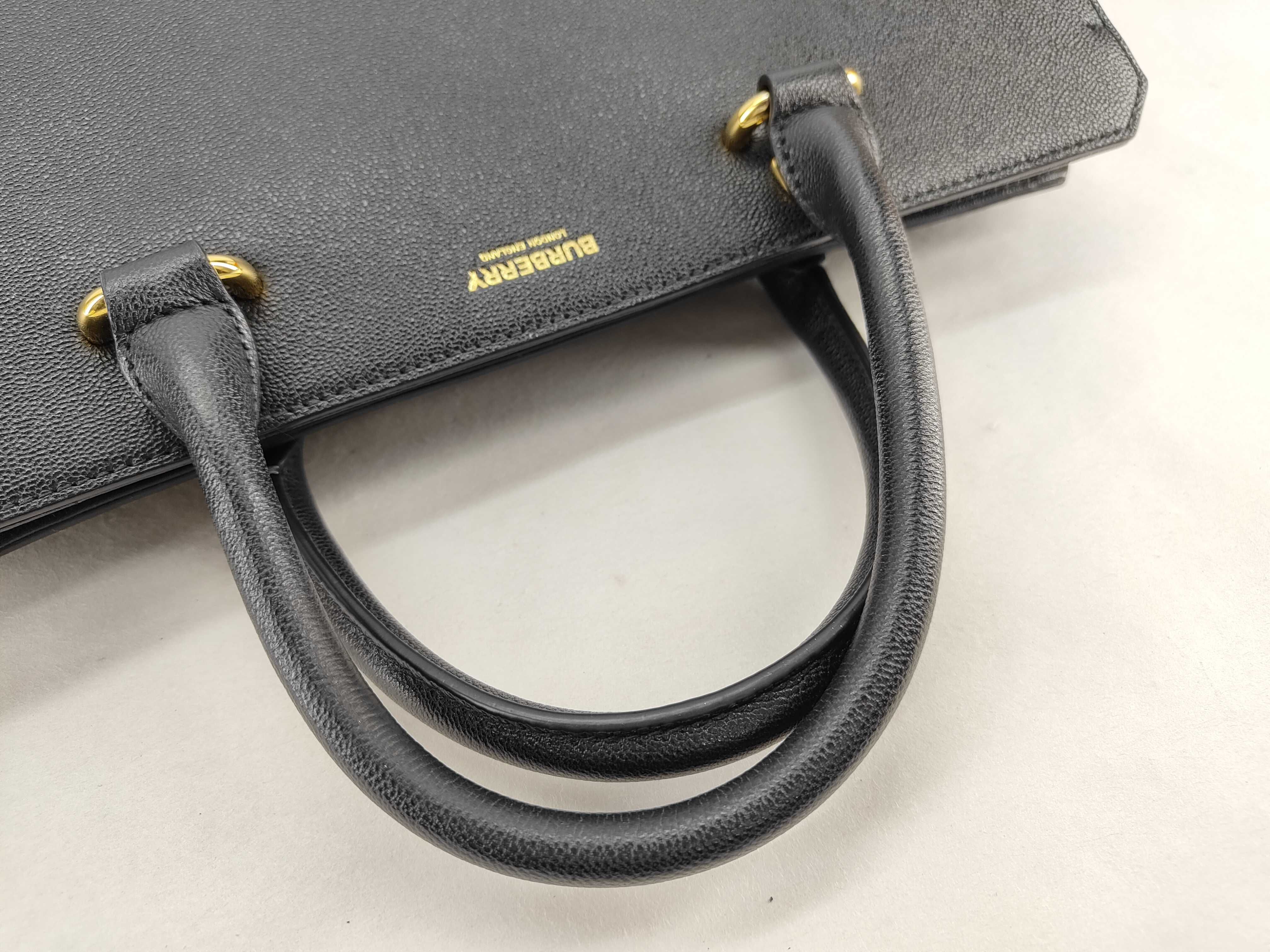 Leather x Canvas 2-Way Handbag, Black — view 3