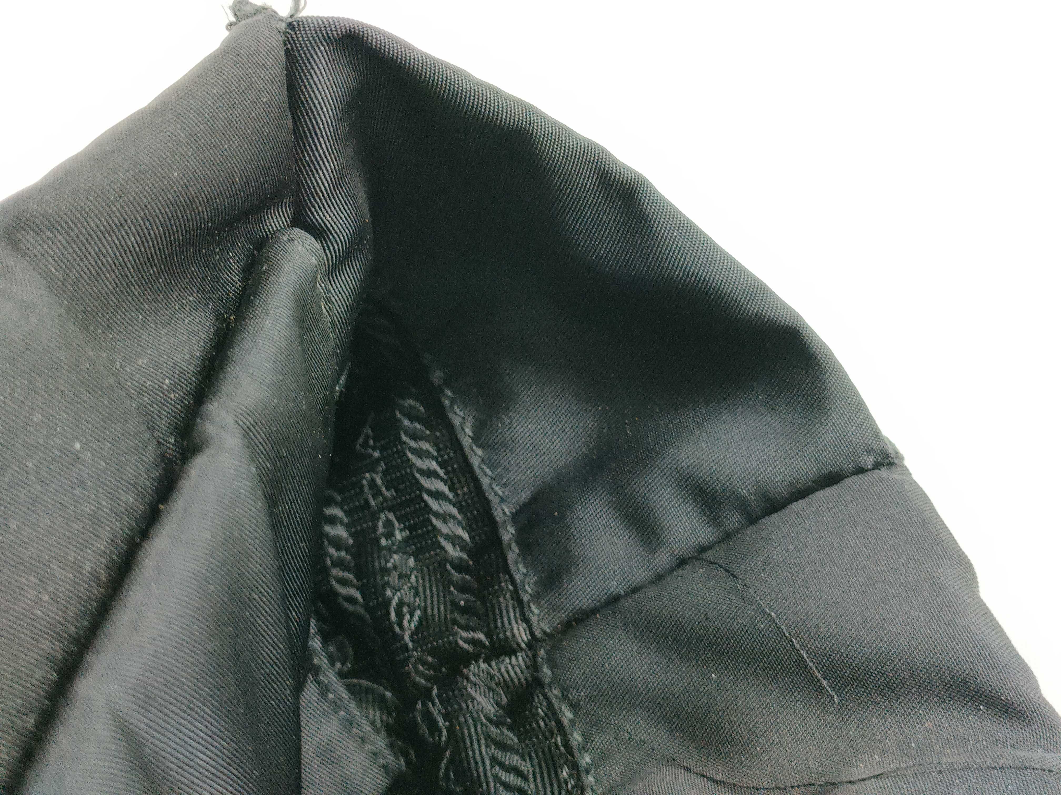 Nylon Prada Tessuto Nylon Handbag Black Plastic Handle Triangle Logo 7 Handbag — view 11
