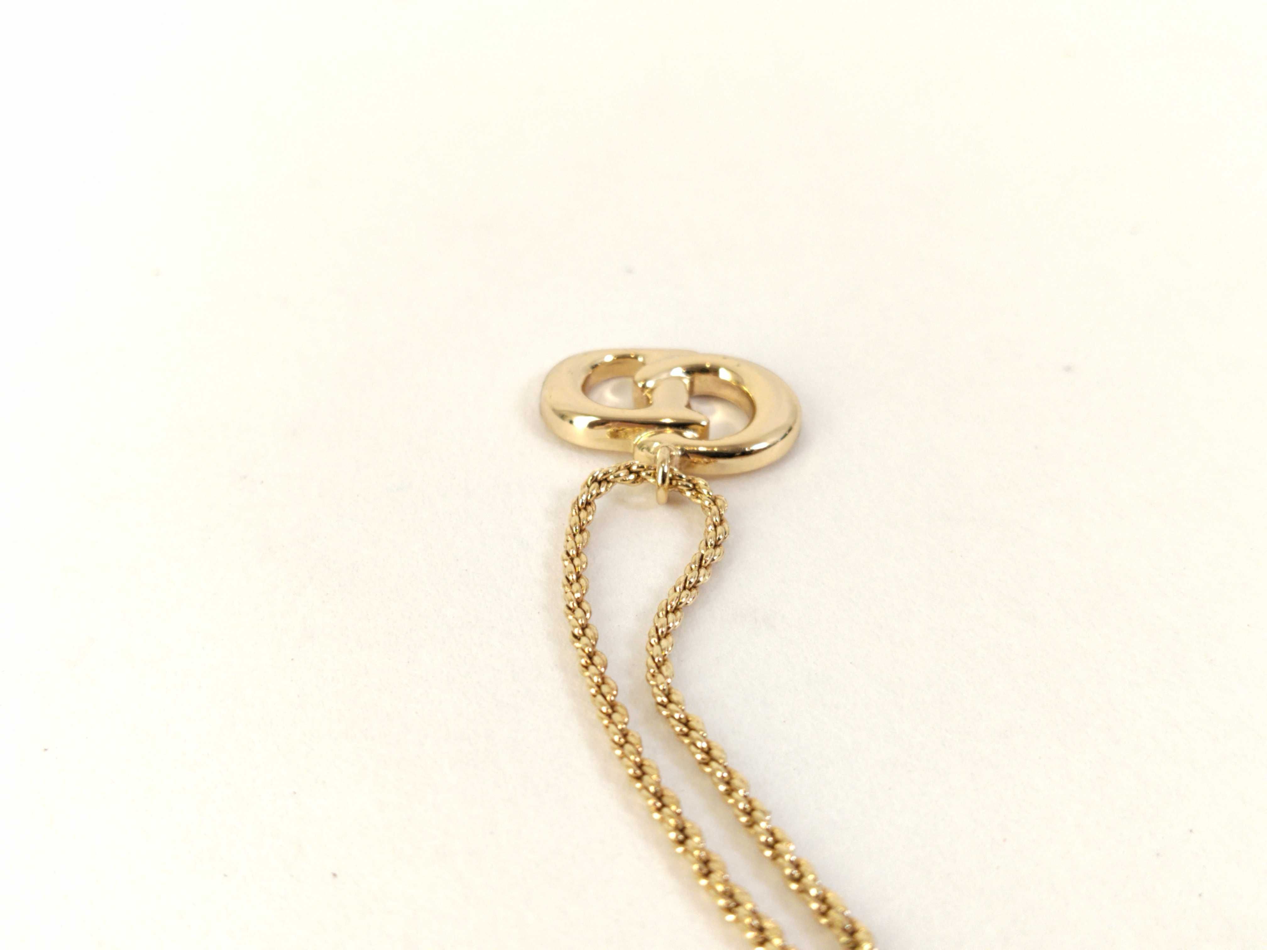 Necklace CD Logo GP Gold Color Necklace — view 9