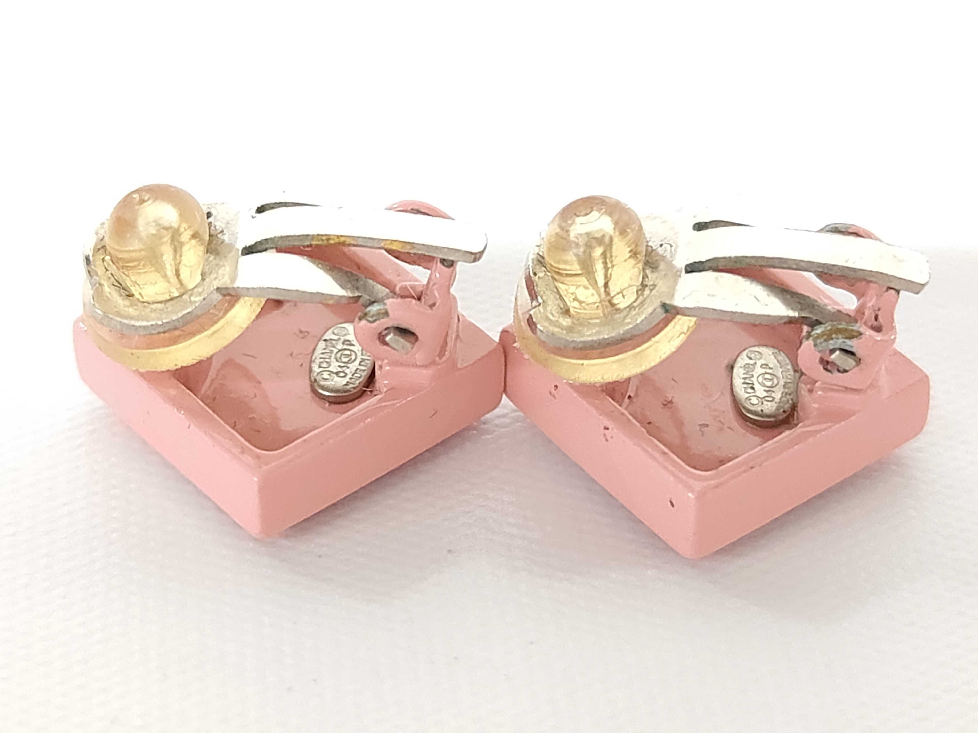 Pink 04 Coco Mark Earrings — view 2
