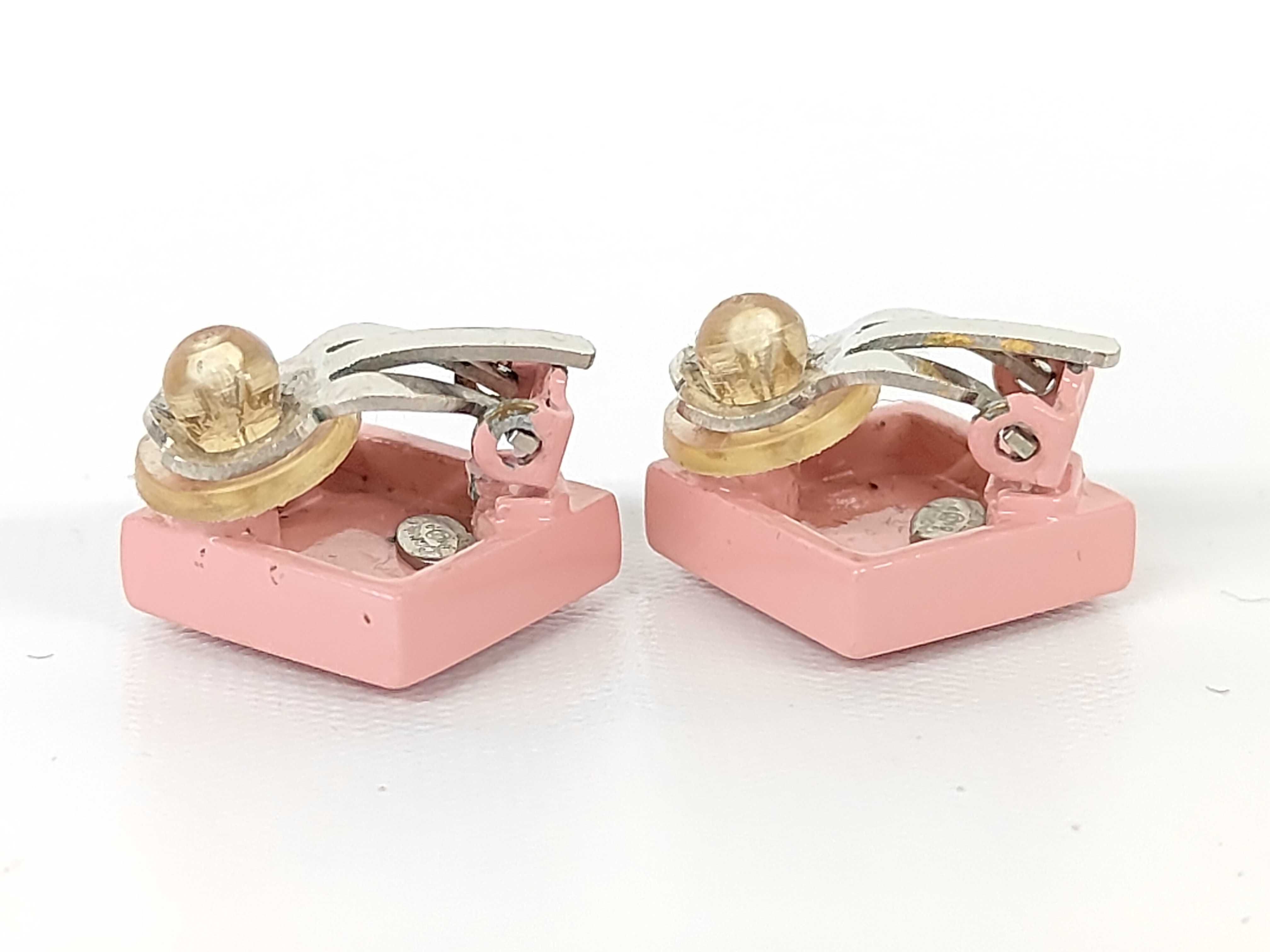 Pink 04 Coco Mark Earrings — view 3
