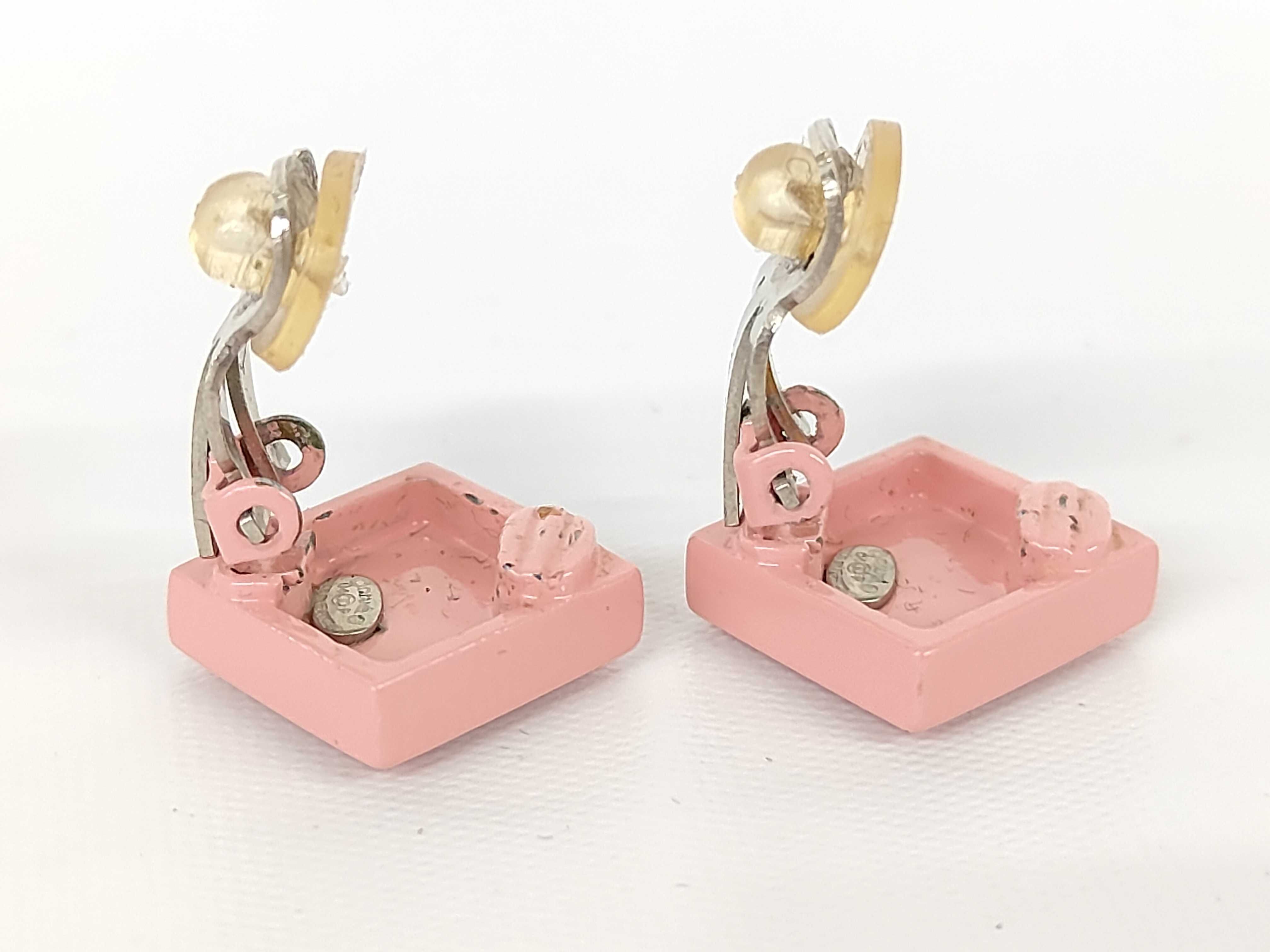 Pink 04 Coco Mark Earrings — view 5