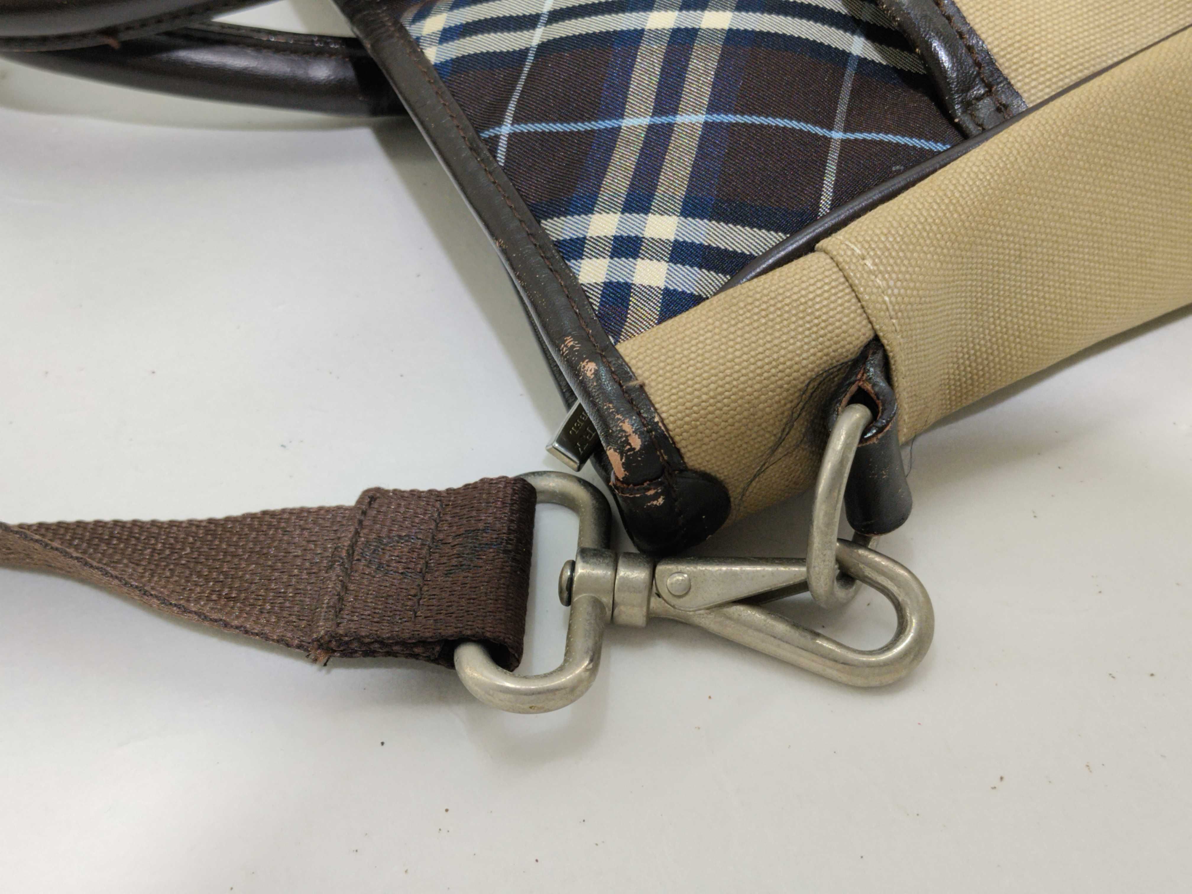 Black Label Burberry 2-Way Bag with Long Strap, Business Bag, Beige Business Bag — view 5