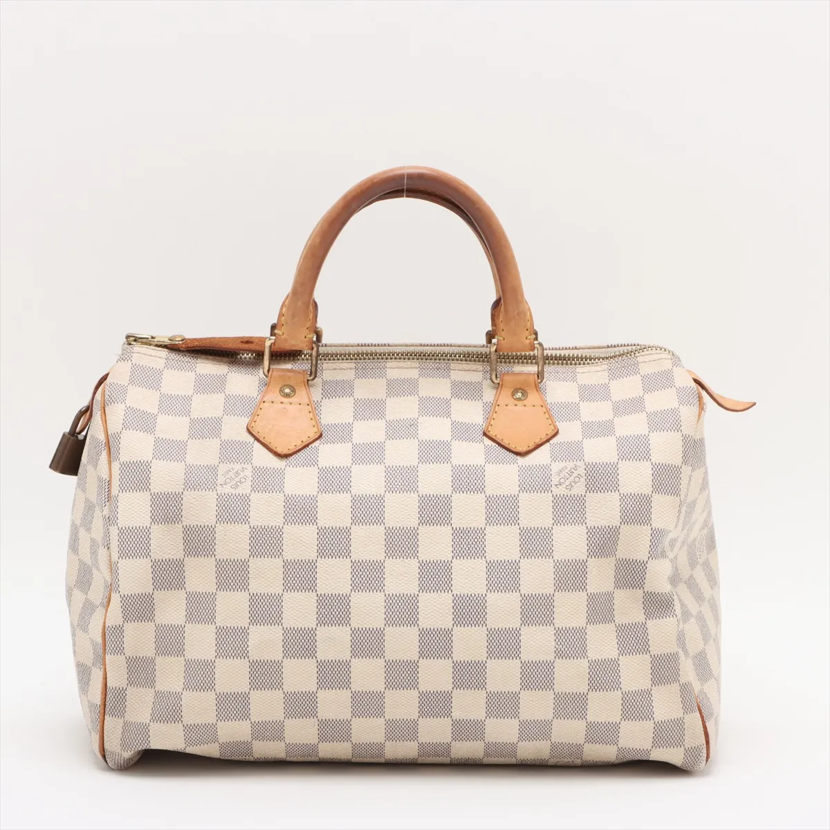 Damier Azure Speedy 30 N41533 DU3007 White — view 2
