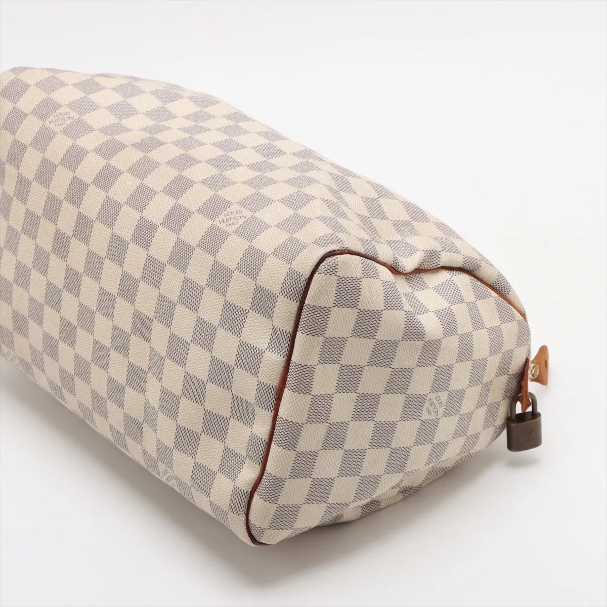 Damier Azure Speedy 30 N41533 DU3007 White — view 3