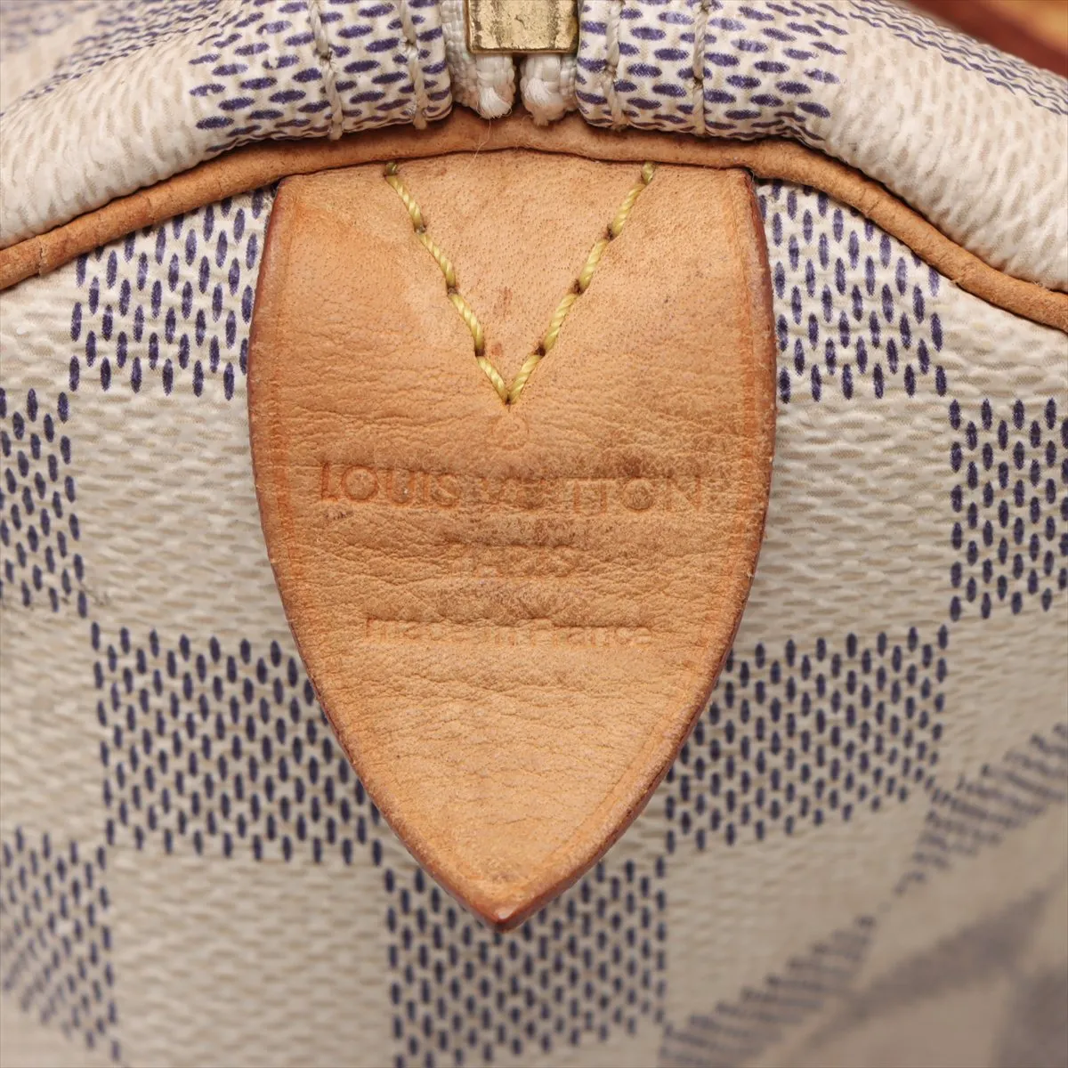 Damier Azure Speedy 30 N41533 DU3007 White — view 10