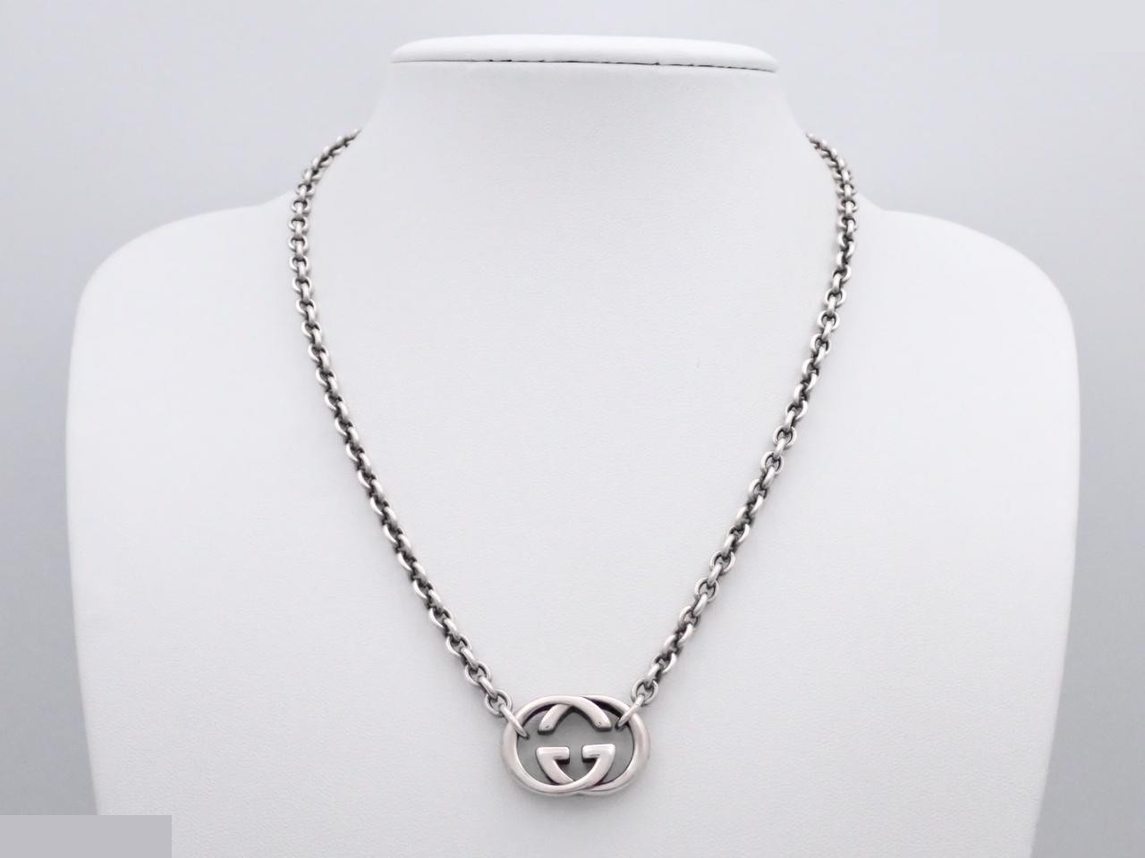 Interlocking Necklace, 925 sterling silver, 28.3g, chain approximately 44cm — view 3