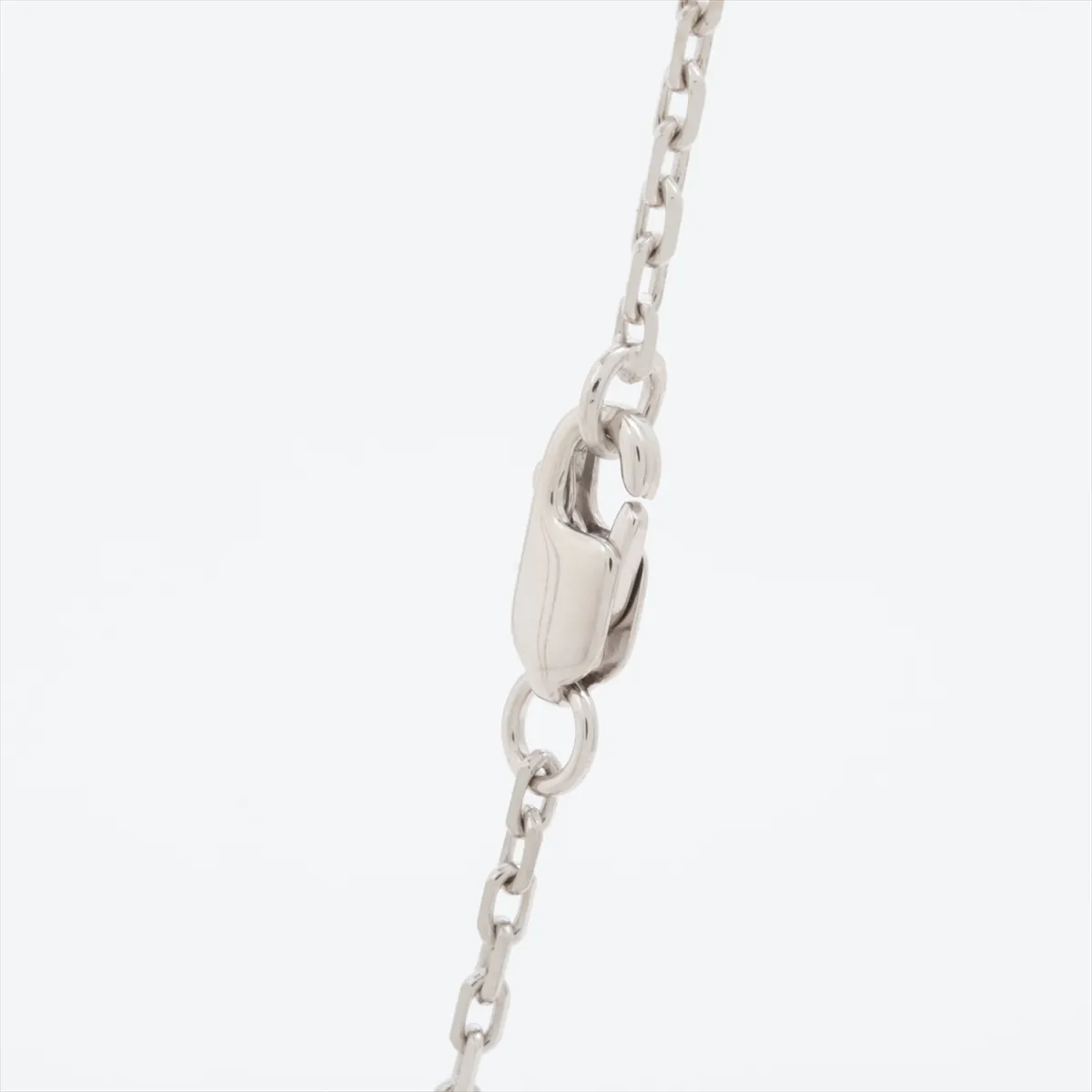 Mini Pop H GD1215 Necklace, GP Silver x Marron Glacé. Shows — view 3