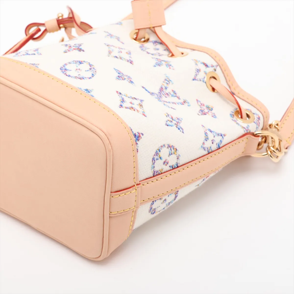 Monogram Jacquard Nano Noe M83453 White (RFID detected) — view 3