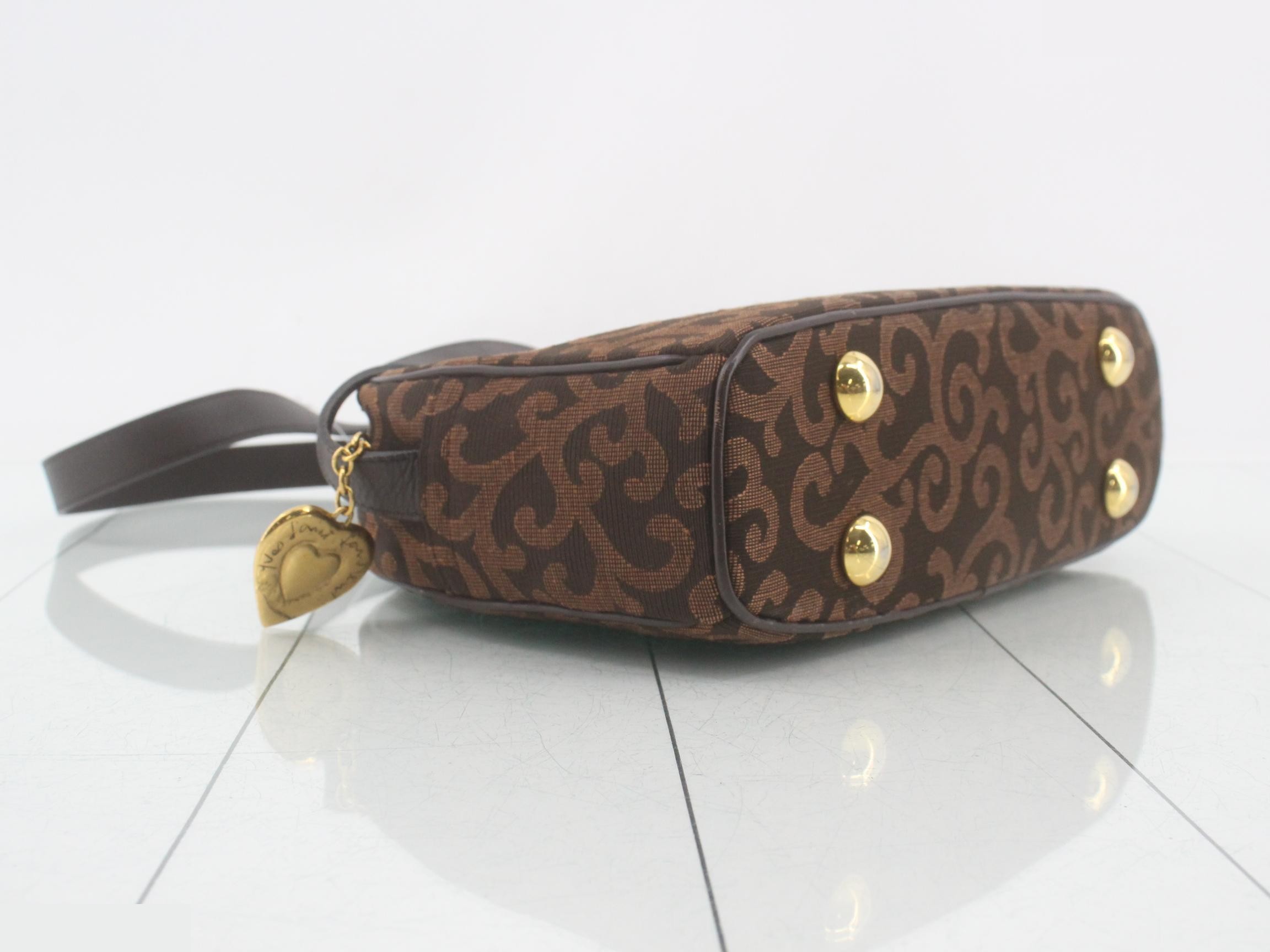 all-over print shoulder bag, brown tones — view 5