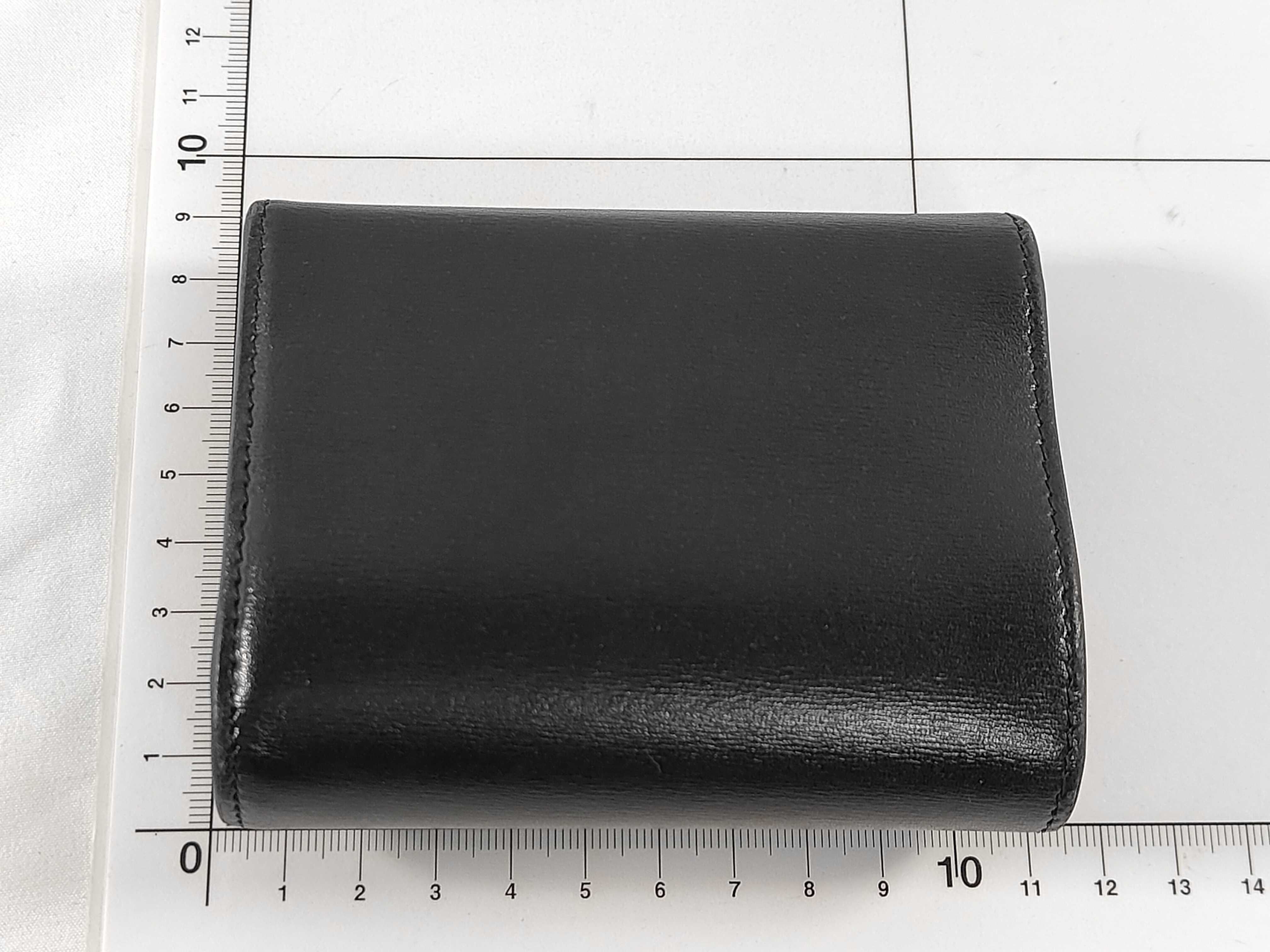 Triomphe Compact Wallet, Black — view 2