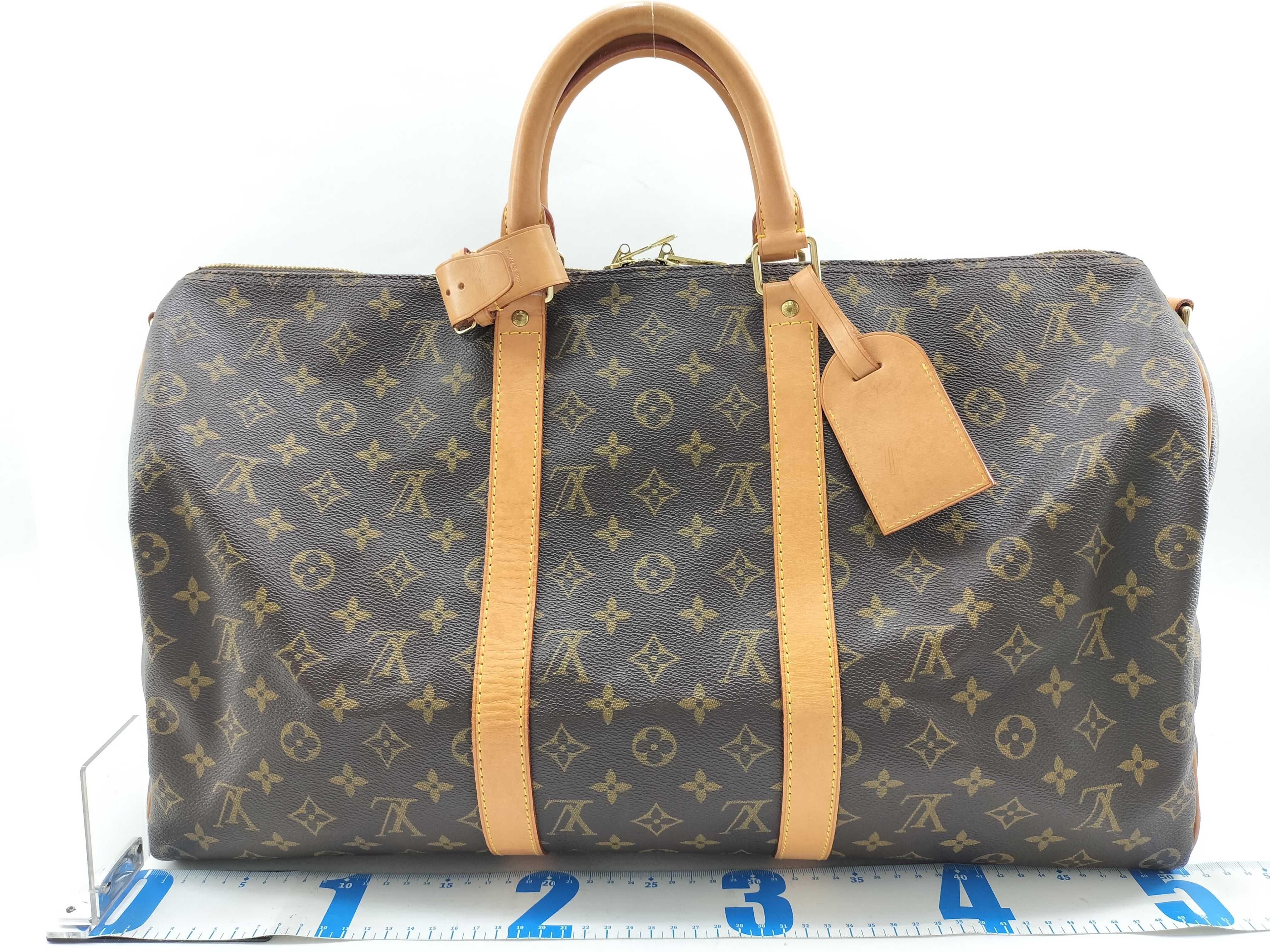 Monogram Vuitton Keepall Bandoulière Boston Bag — view 2