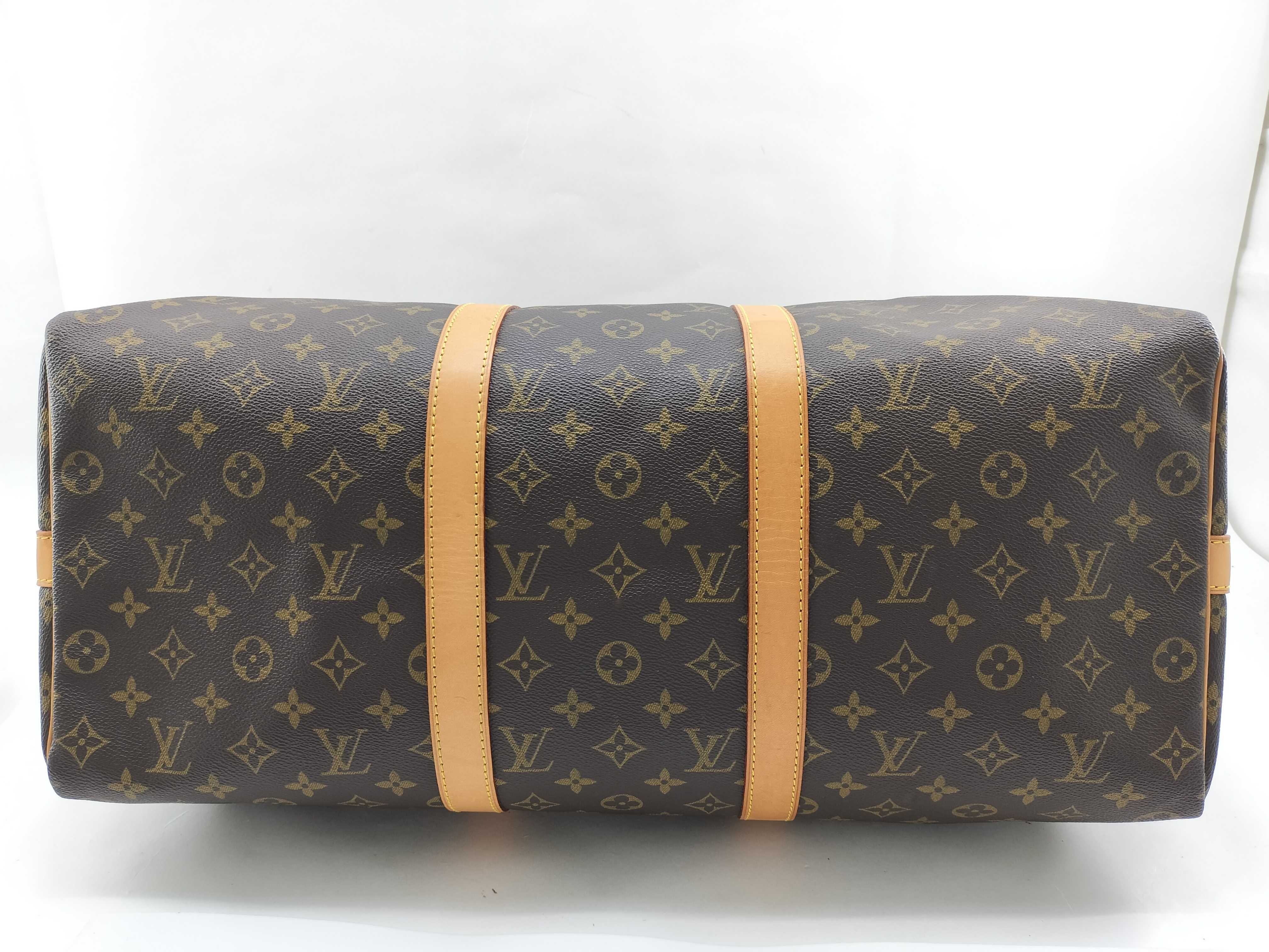 Monogram Vuitton Keepall Bandoulière Boston Bag — view 7