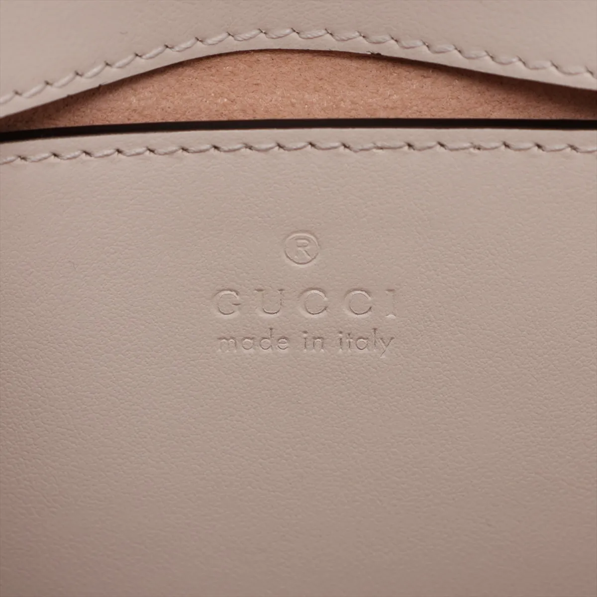 GG Marmont Leather Chain Shoulder Bag, White, 446744 — view 9
