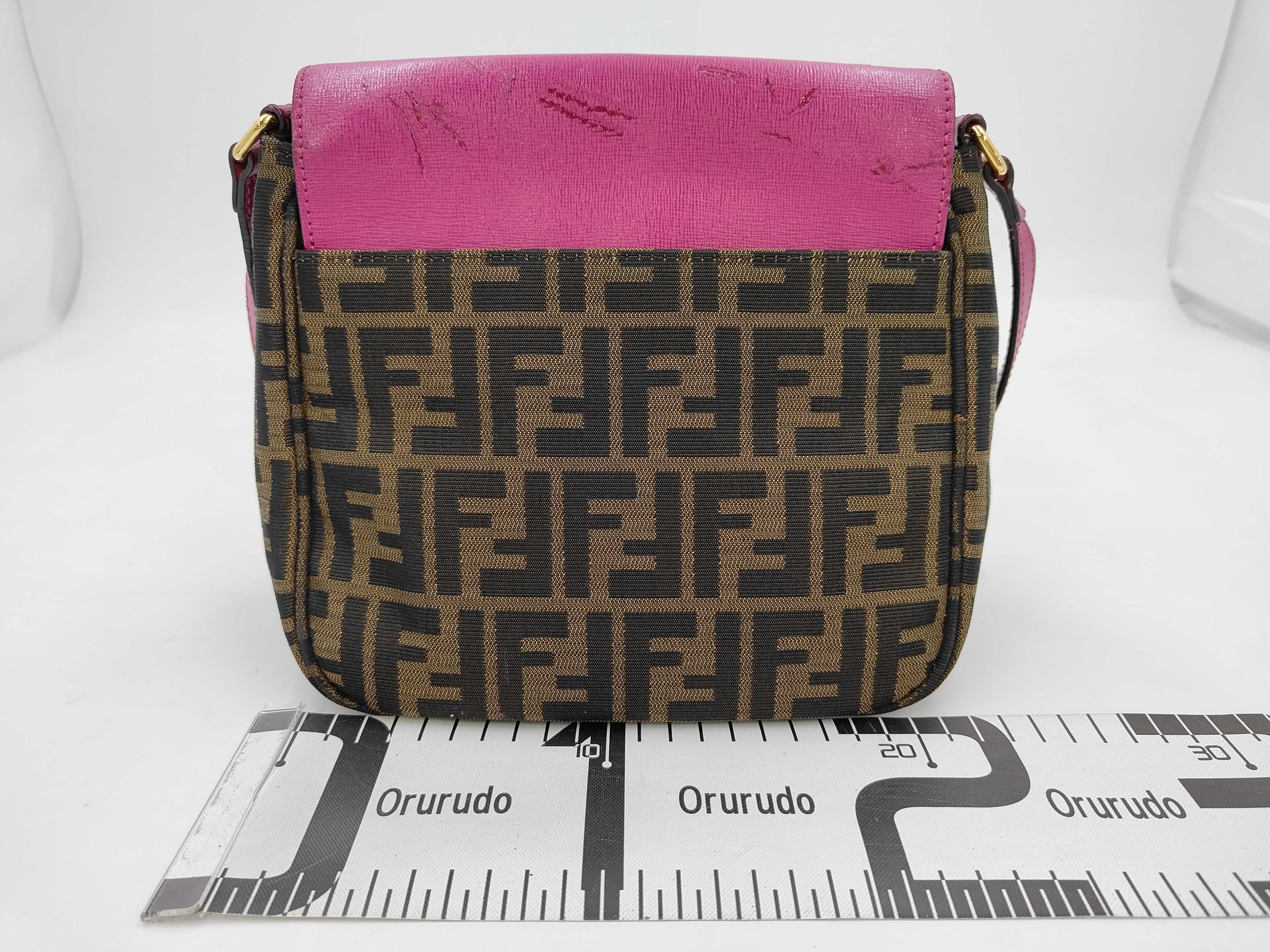 Zucca pattern logo leather shoulder bag — view 2